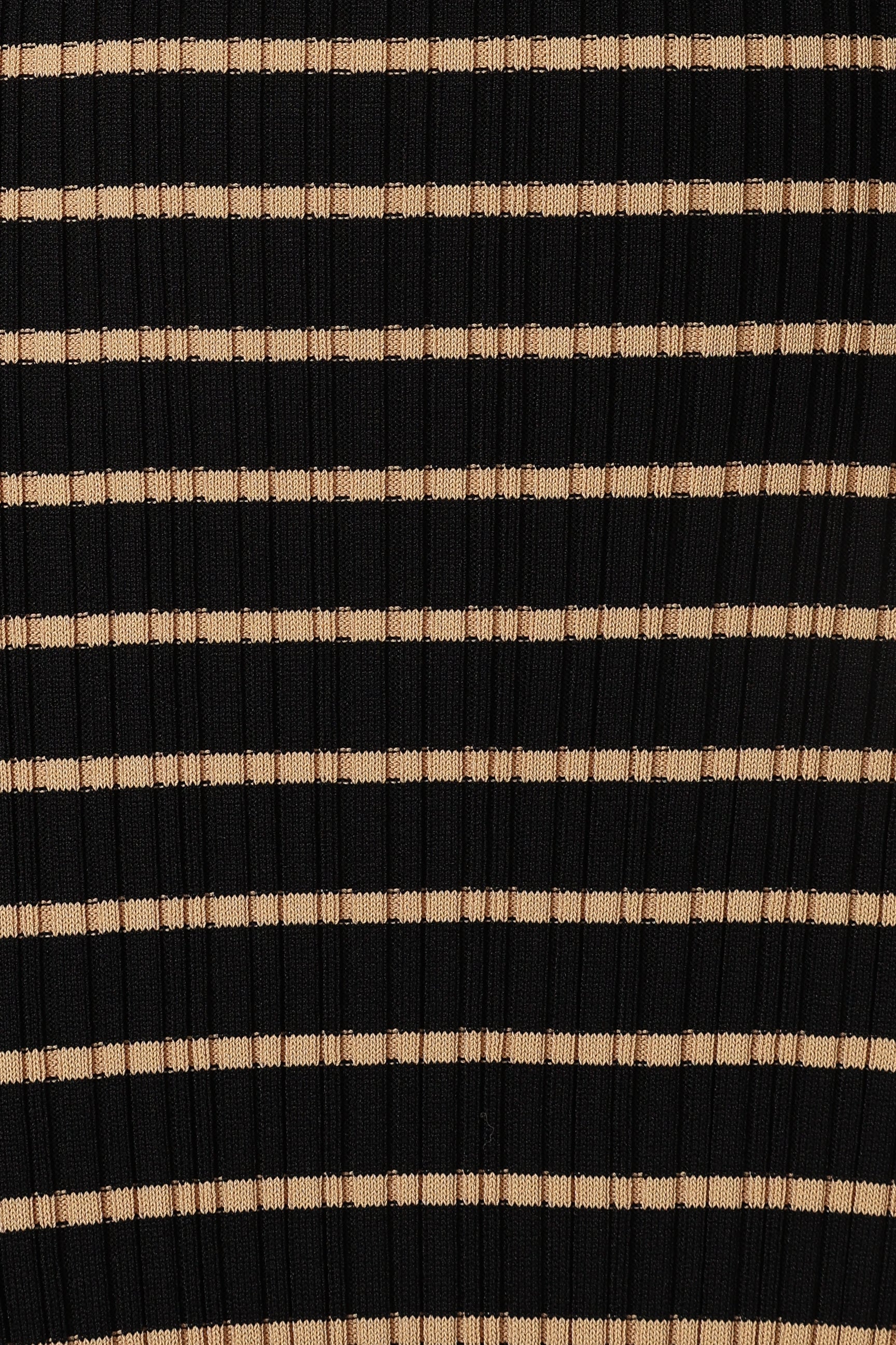 Petal and Pup USA DRESSES Henry Striped Midi Dress - Black Beige