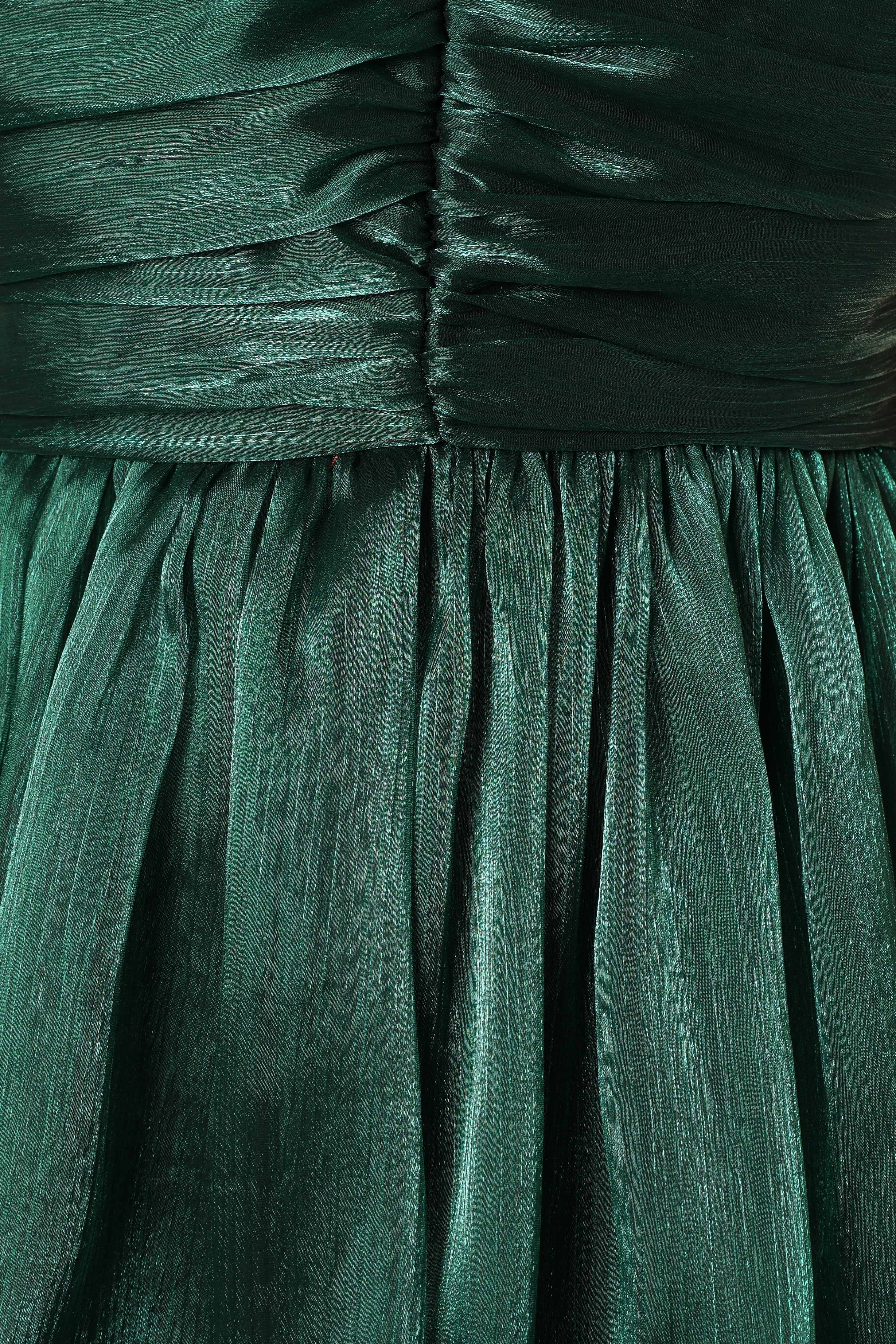 Petal and Pup USA DRESSES Jace Tiered Maxi Dress - Shimmer Emerald