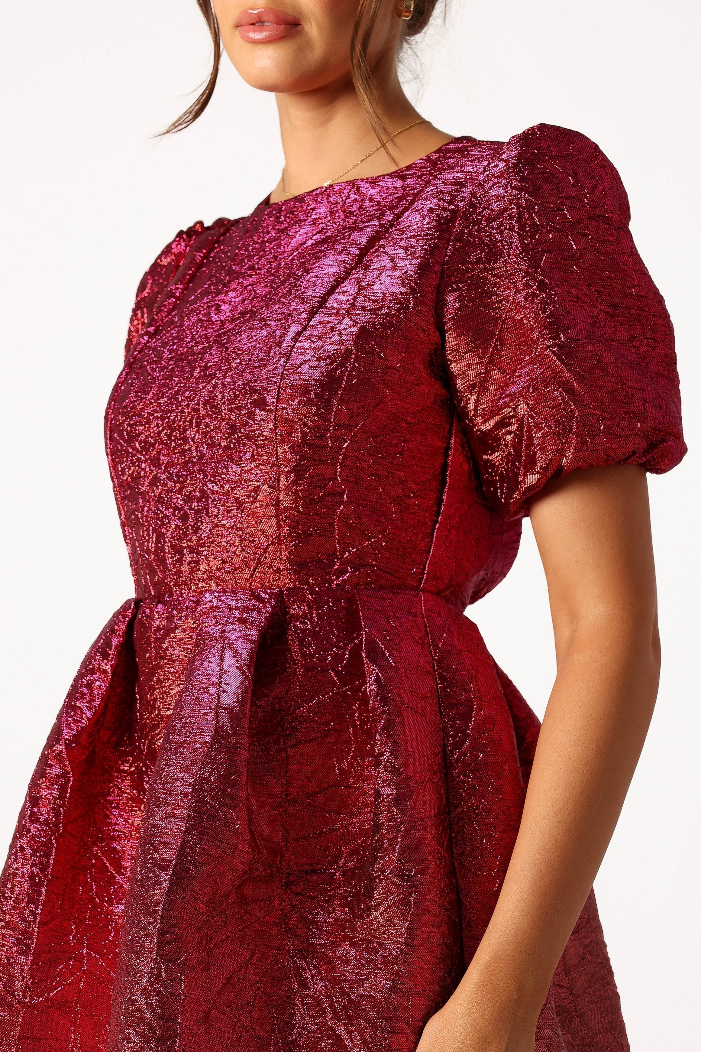 Petal and Pup USA DRESSES Jadore Mini Dress - Red Magenta