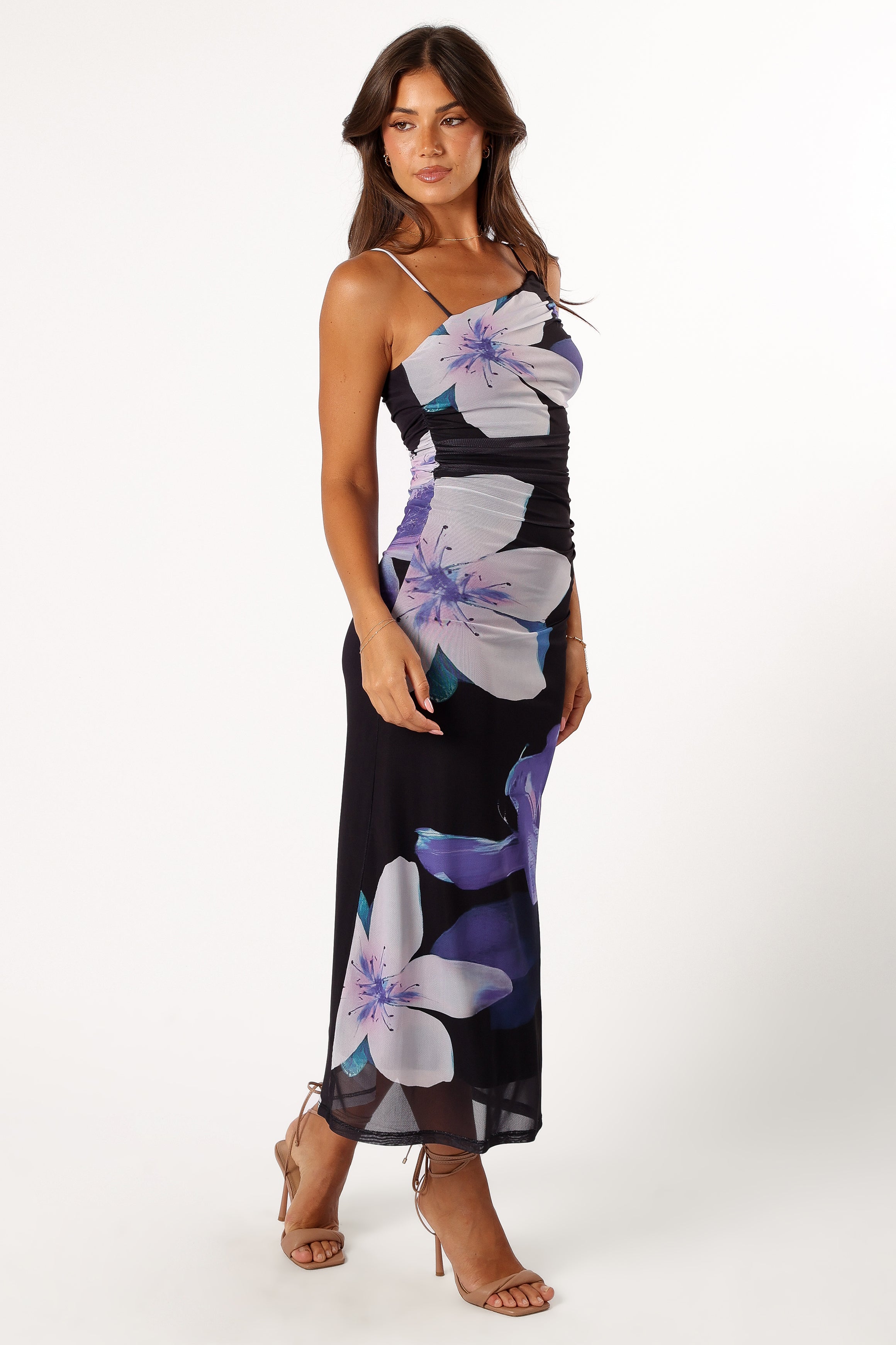 Petal and Pup USA DRESSES Jasmine Maxi Dress - Black Floral