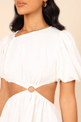 Petal and Pup USA DRESSES Joanna Cut Out Mini Dress - White