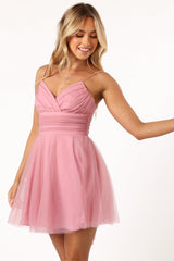 Petal and Pup USA DRESSES Kienna Tulle Mini Dress - Pink