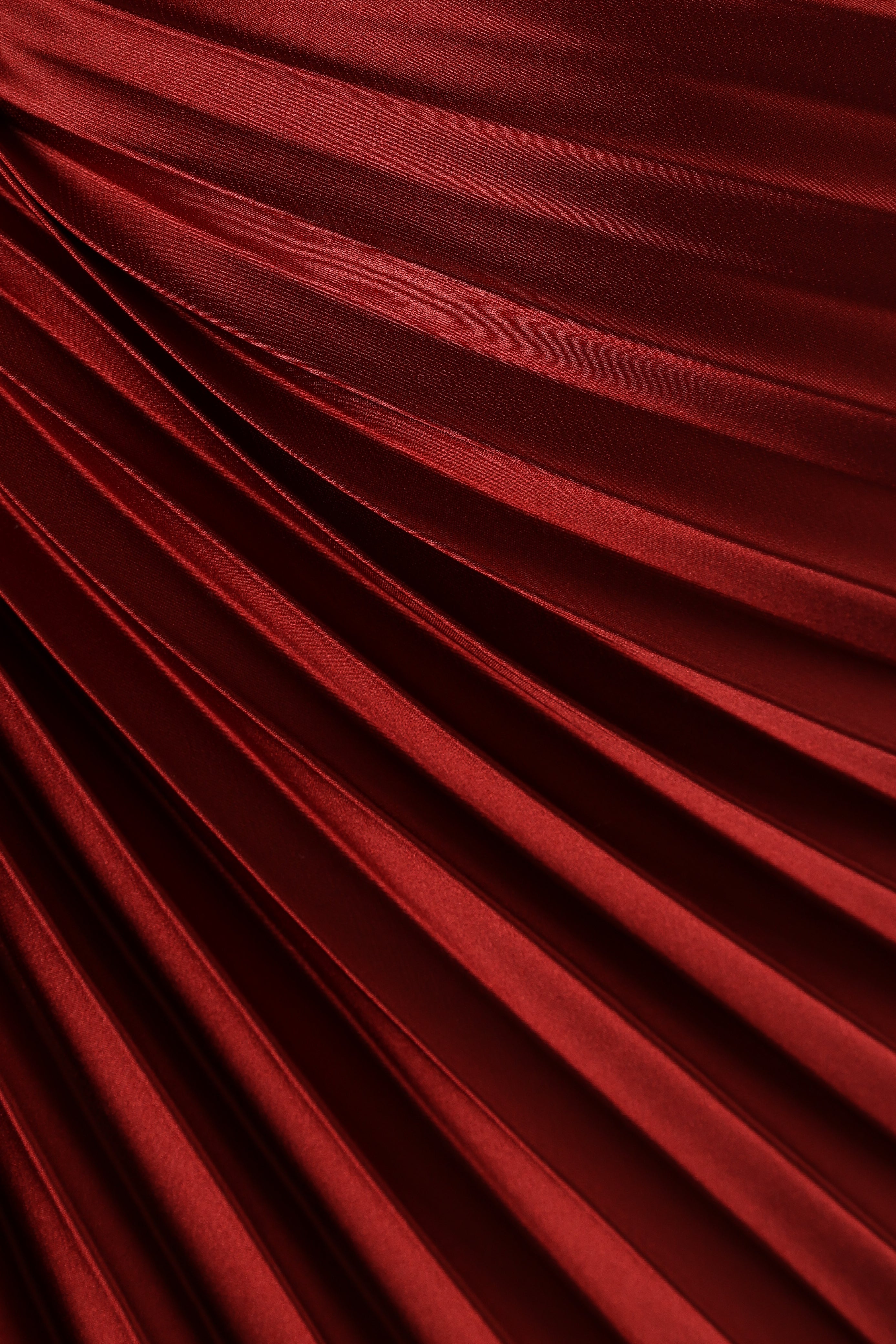 DRESSES @Kleo One Shoulder Maxi Dress - Merlot