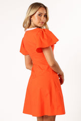 Petal and Pup USA DRESSES Lyle Mini Dress - Orange/Pink