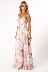Petal and Pup USA DRESSES Madilyn Maxi Dress - White Floral