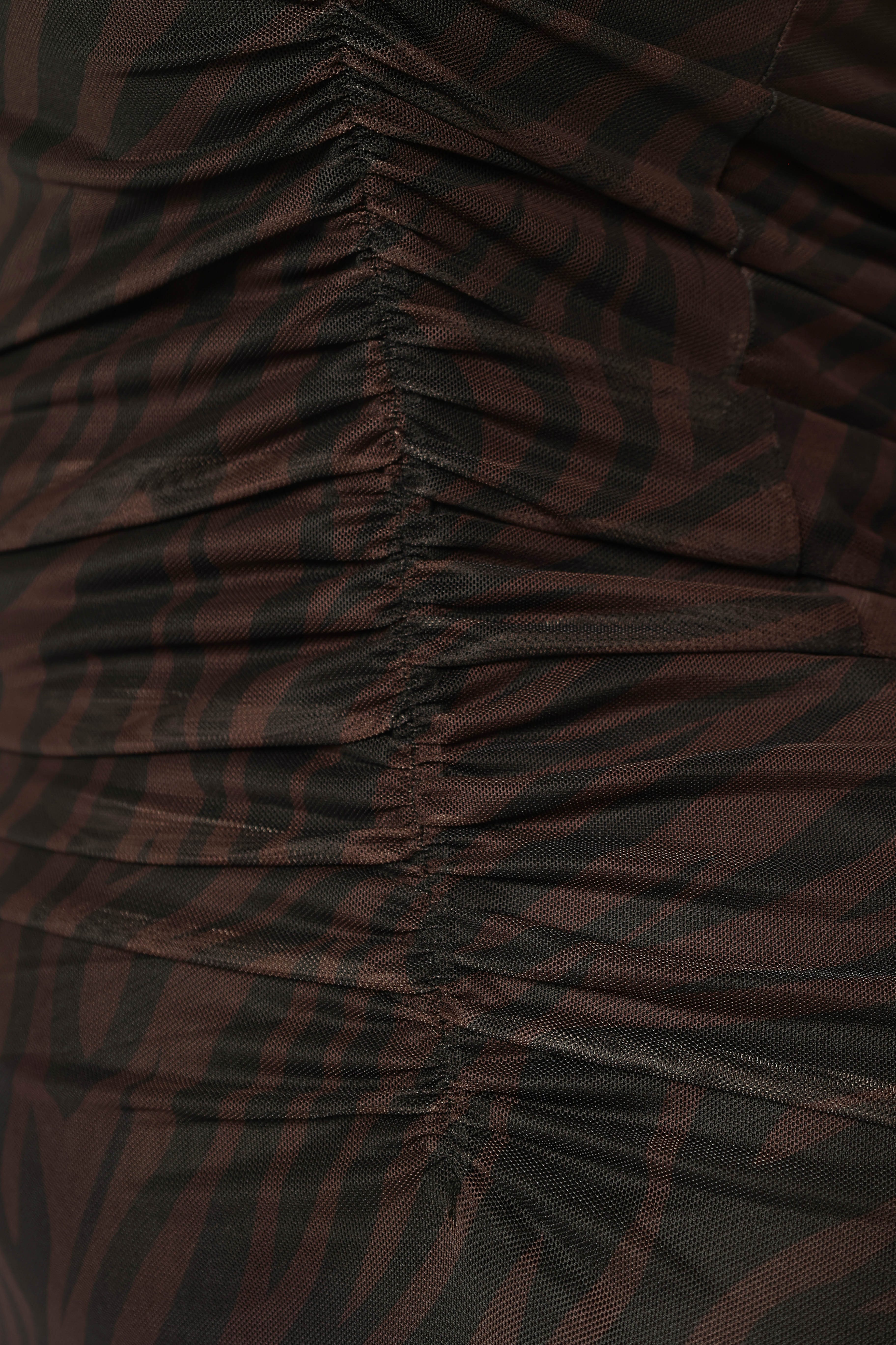 Petal and Pup USA DRESSES Naomi Midi Dress - Zebra