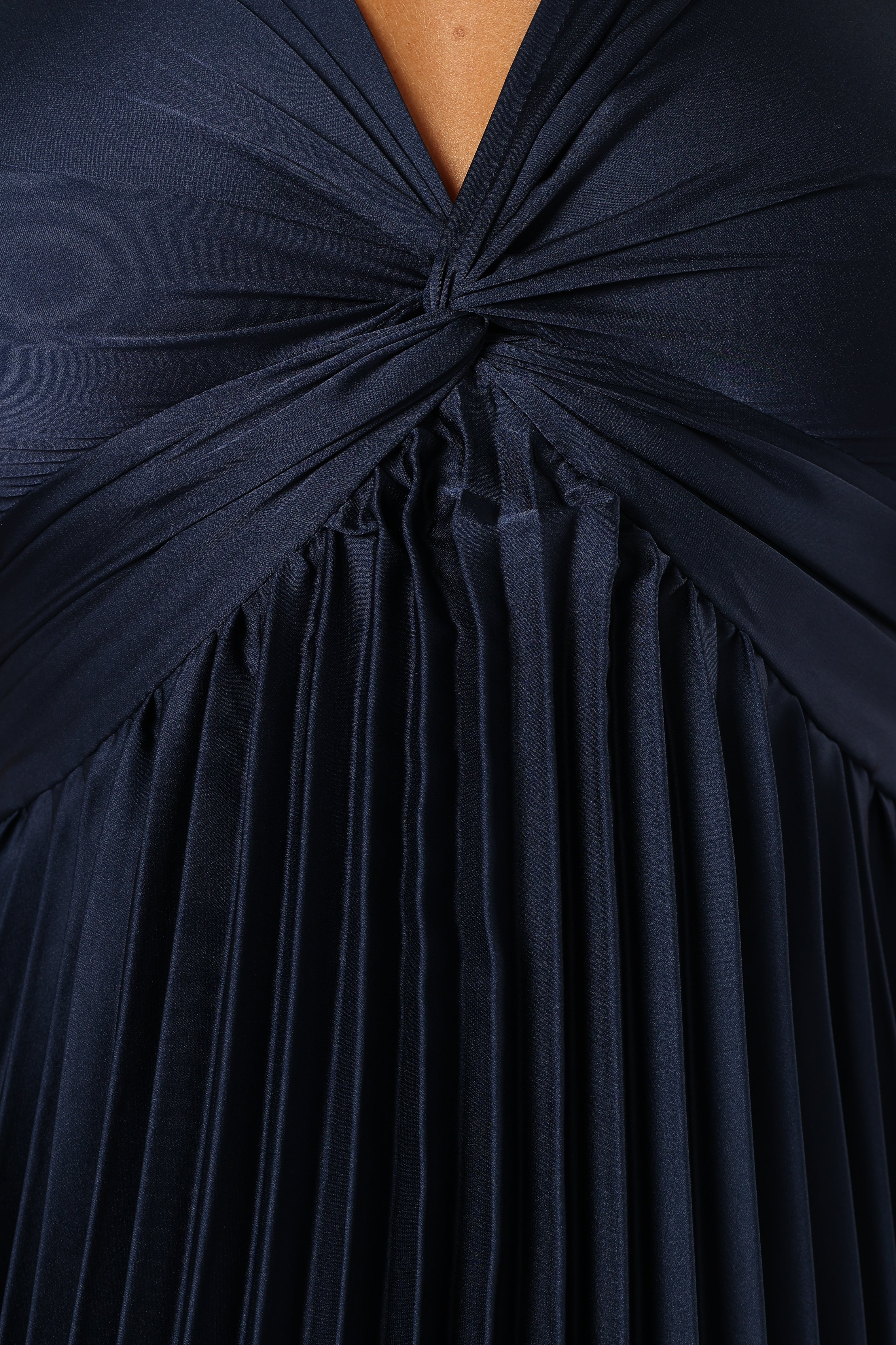 Petal and Pup USA DRESSES Nova Flutter Sleeve Midi Dress - Navy