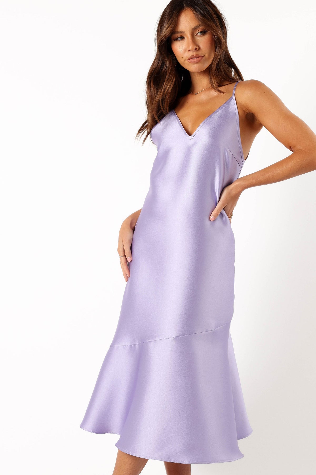 Petal and Pup USA DRESSES Novan Midi Dress - Lavender