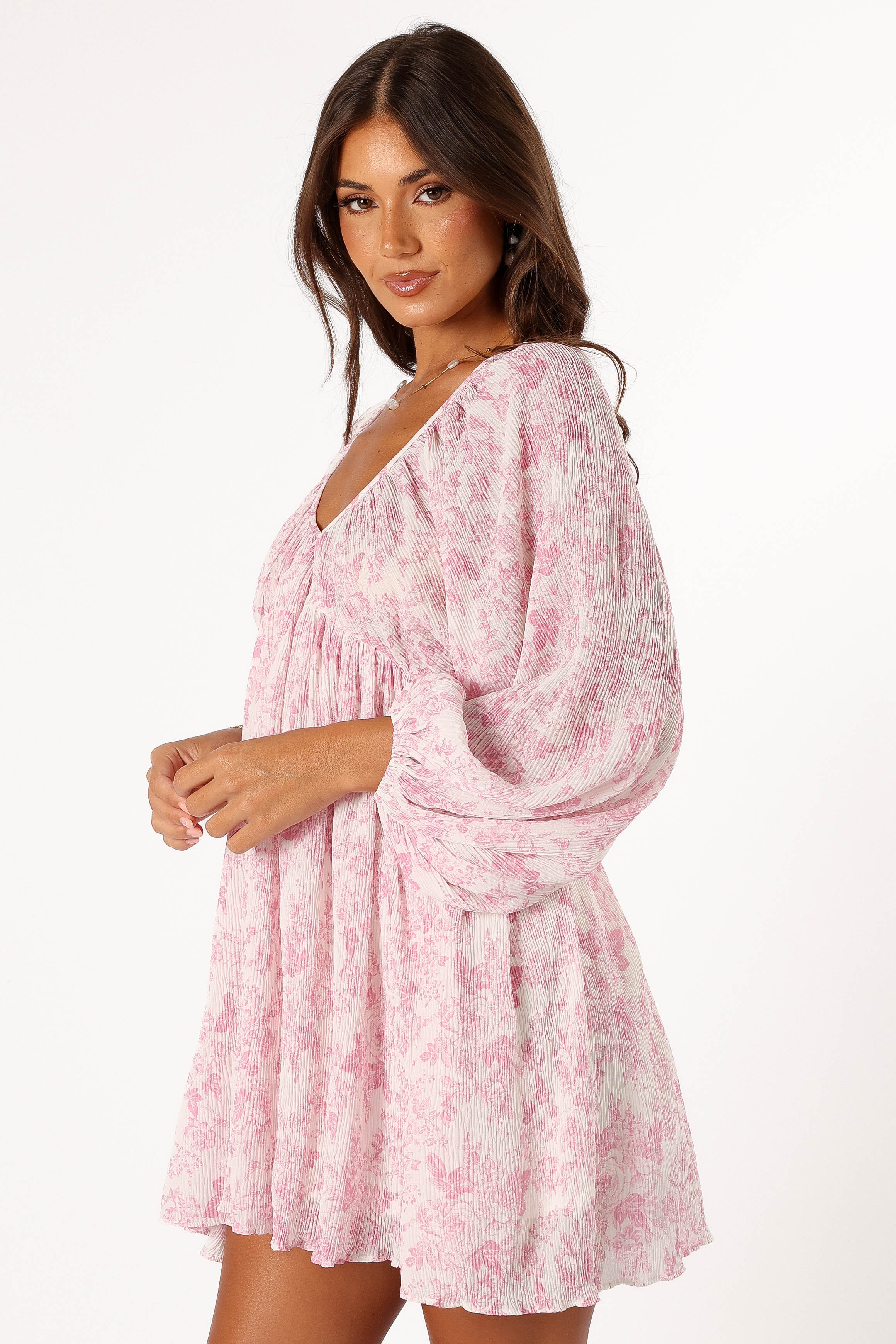 Petal and Pup USA DRESSES Paris Long Sleeve Dress - Pink