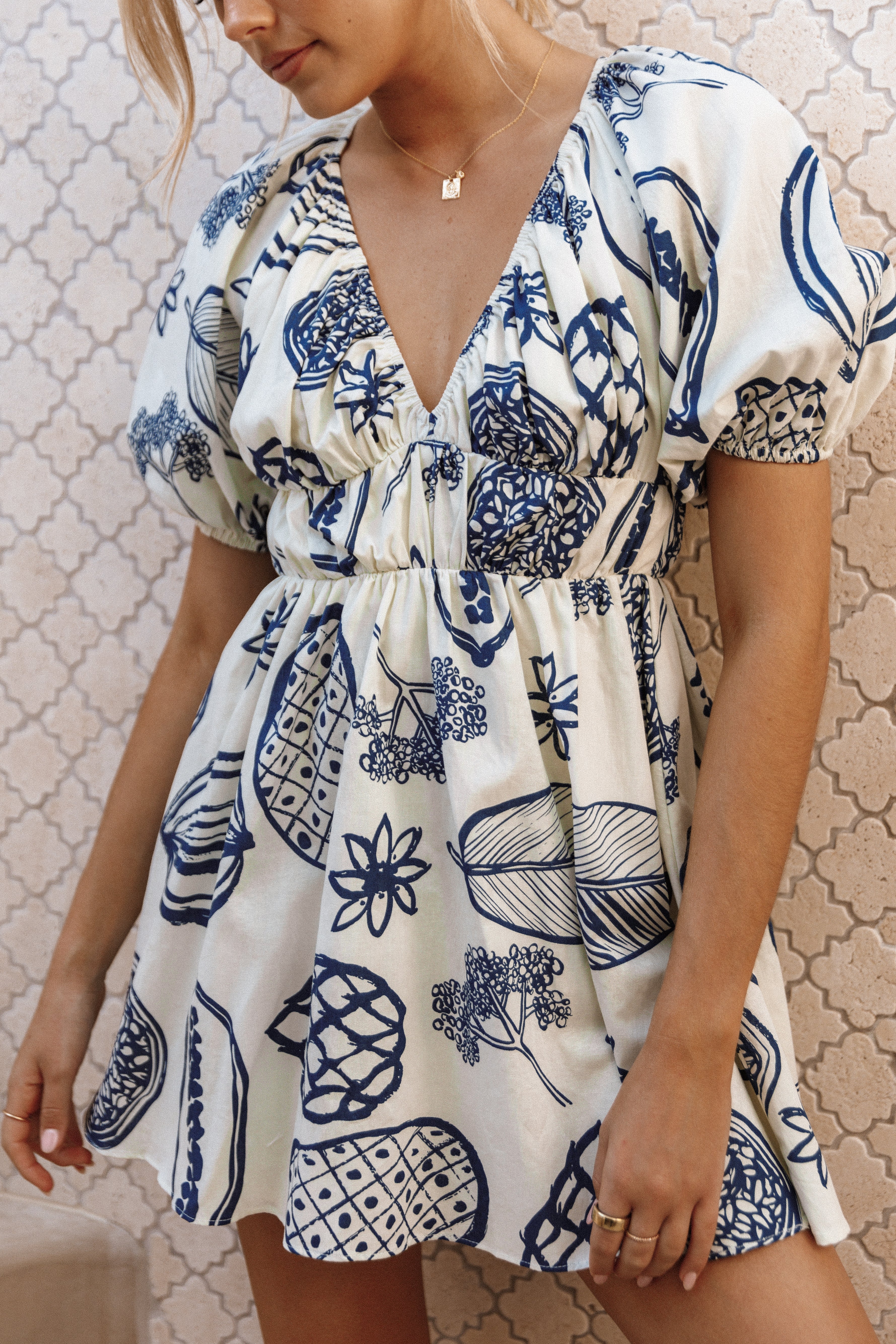 Petal and Pup USA DRESSES Reeves Mini Dress - Navy