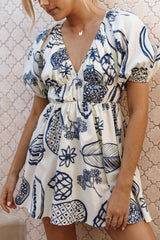 Petal and Pup USA DRESSES Reeves Mini Dress - Navy