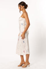 Petal and Pup USA DRESSES Rosa Midi Dress - White