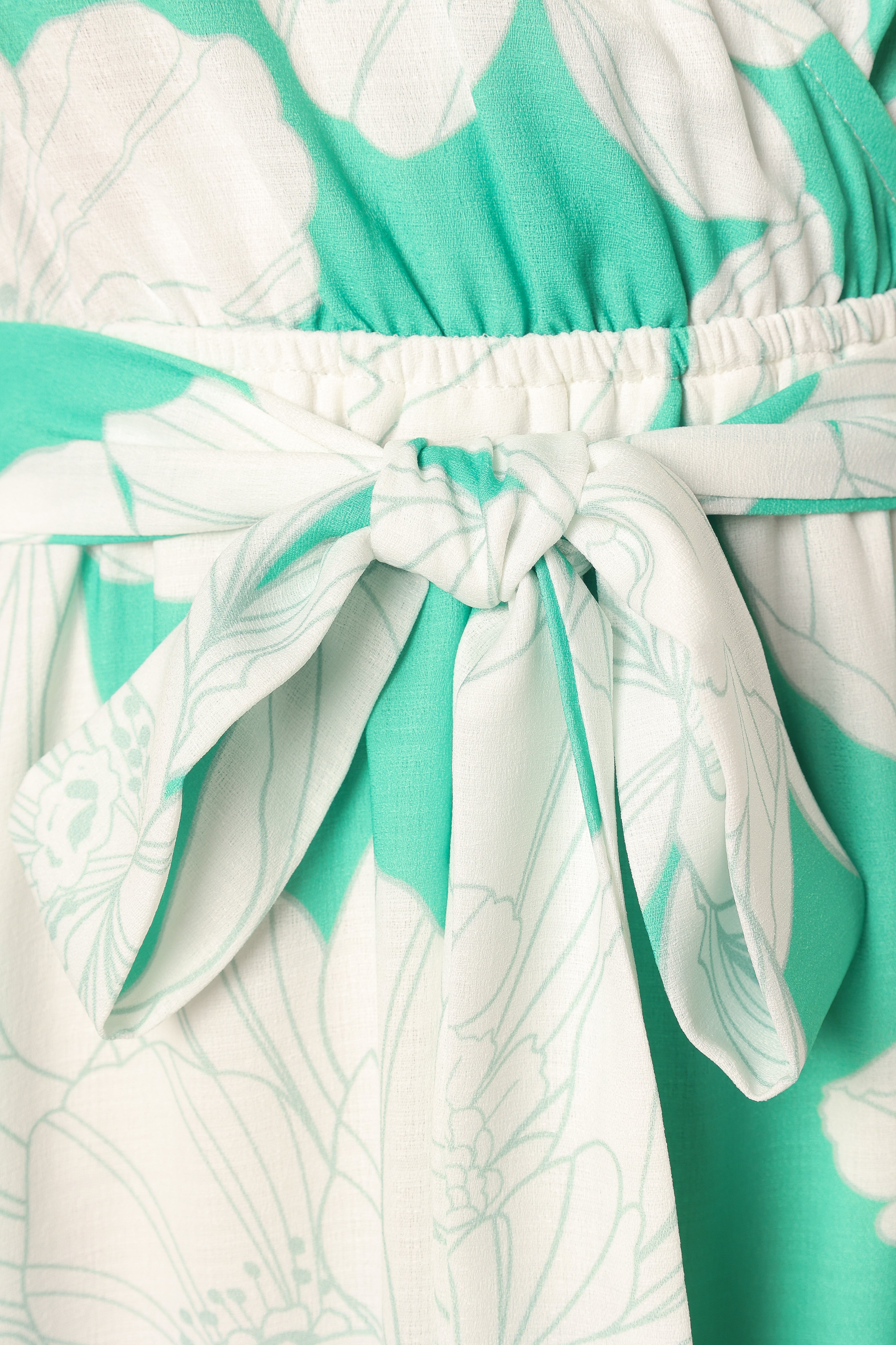 Petal and Pup USA DRESSES Rylan Mini Dress - Green Floral