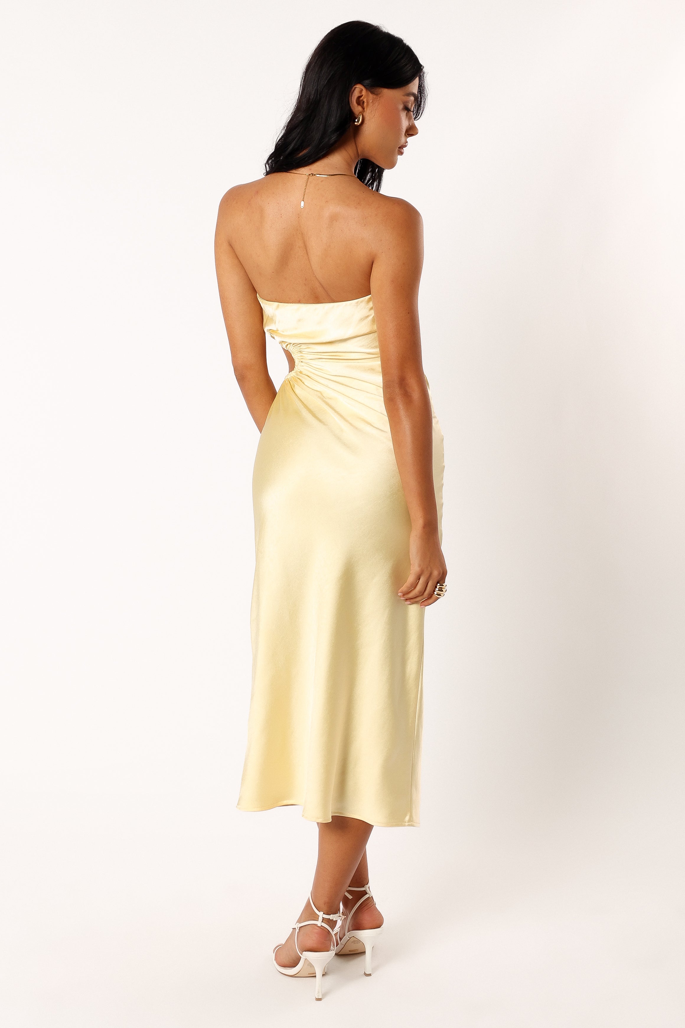 Petal and Pup USA DRESSES Saraya Midi Dress - Butter
