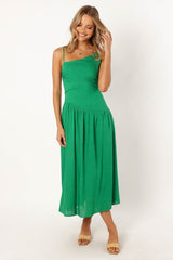 Petal and Pup USA DRESSES Shiloh Midi Dress - Green