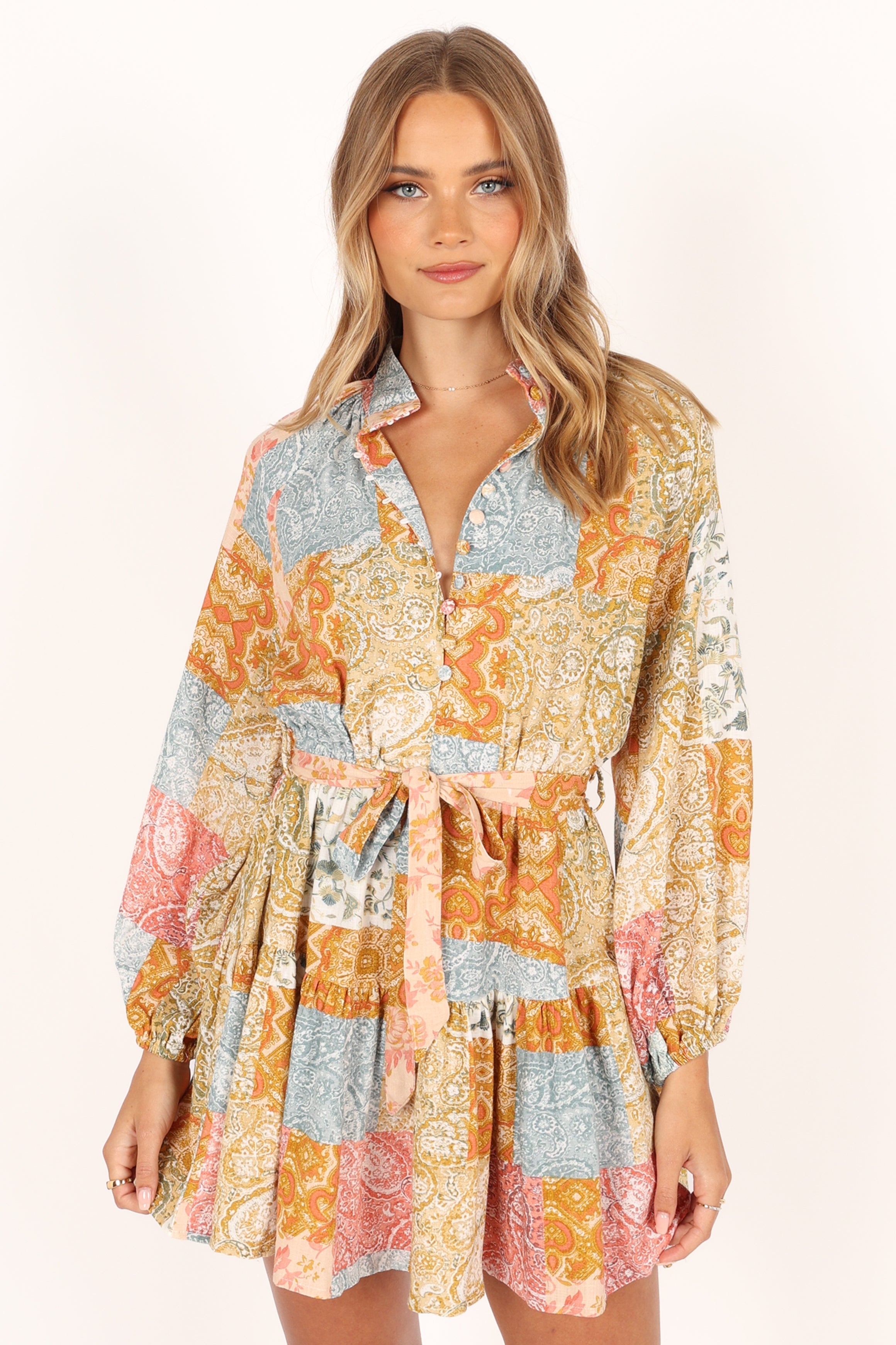 Petal and Pup USA DRESSES Silante Long Sleeve Mini Dress - Maxine