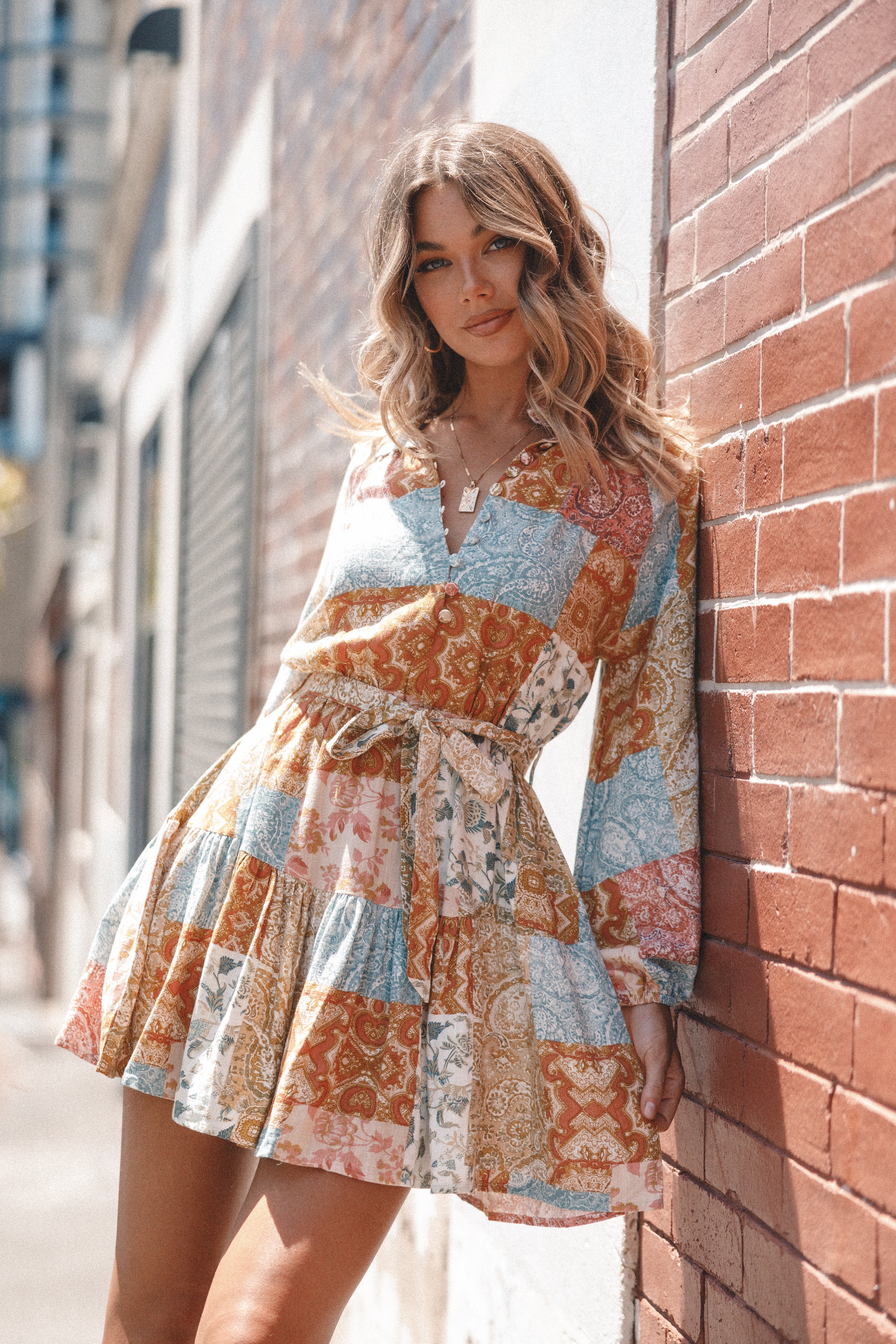 Petal and Pup USA DRESSES Silante Long Sleeve Mini Dress - Maxine