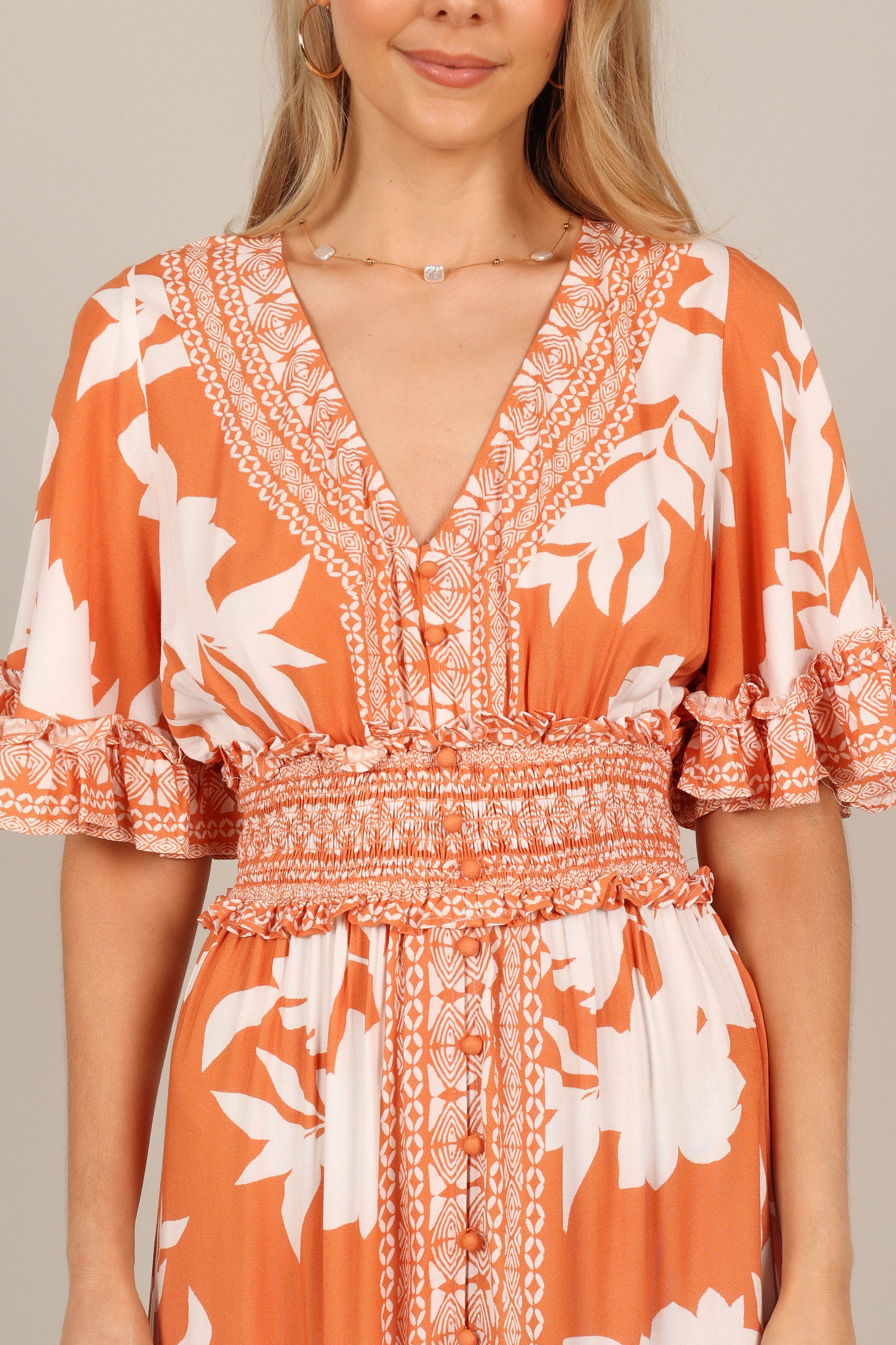 Petal and Pup USA DRESSES Silvio Maxi Dress - Orange