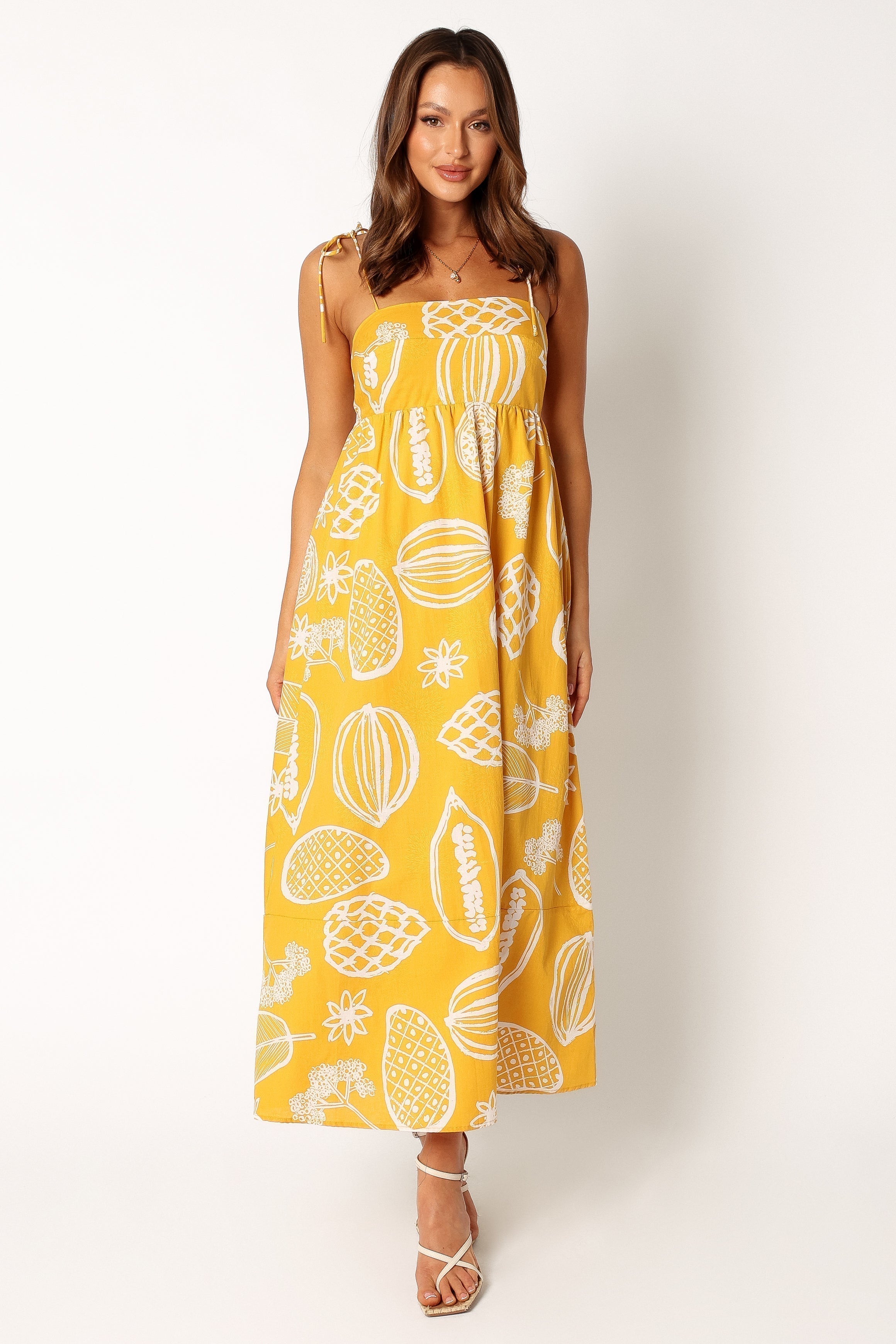 Petal and Pup USA DRESSES Sloane Maxi Dress - Yellow