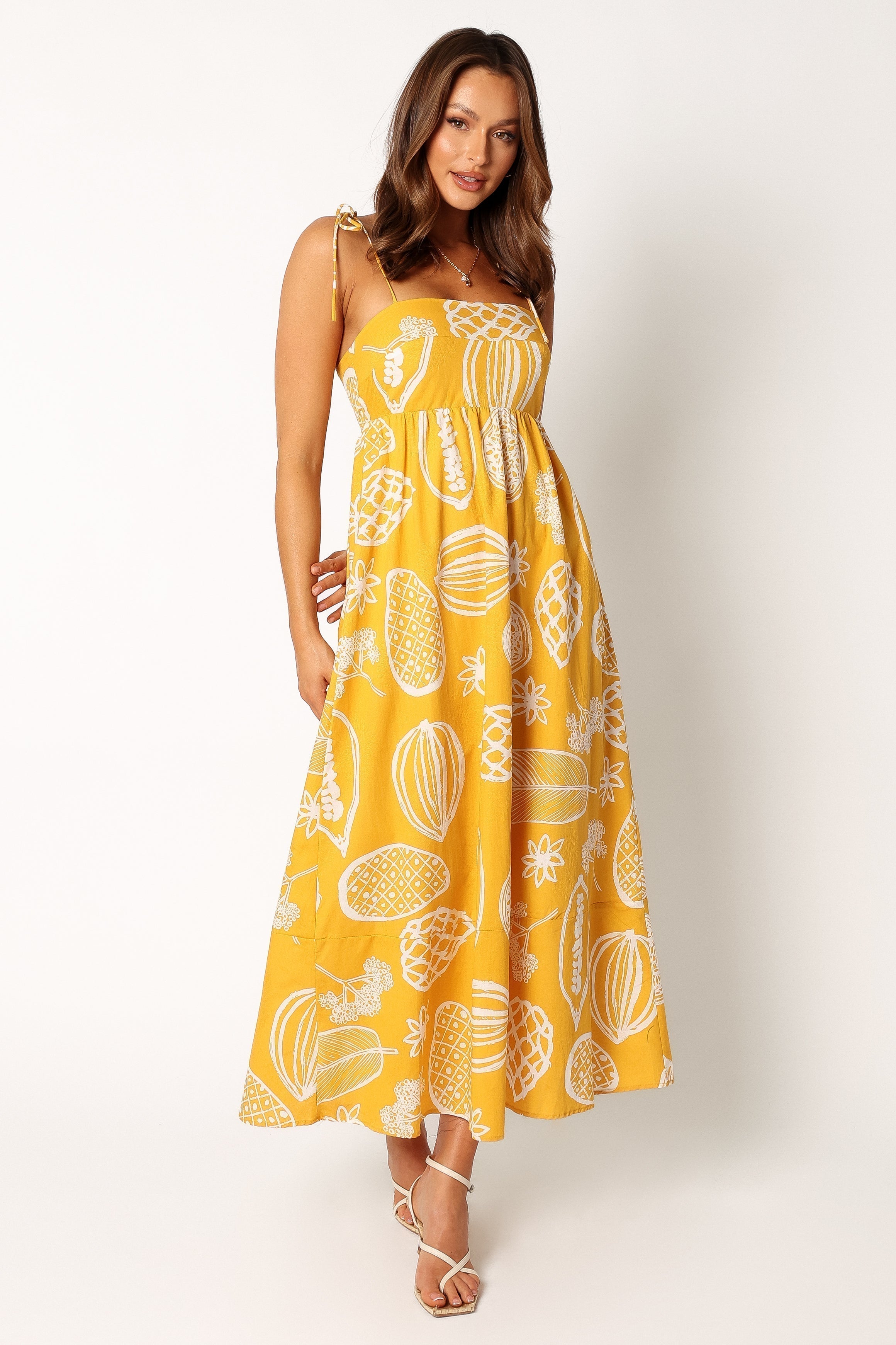 Petal and Pup USA DRESSES Sloane Maxi Dress - Yellow