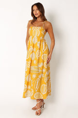 Petal and Pup USA DRESSES Sloane Maxi Dress - Yellow