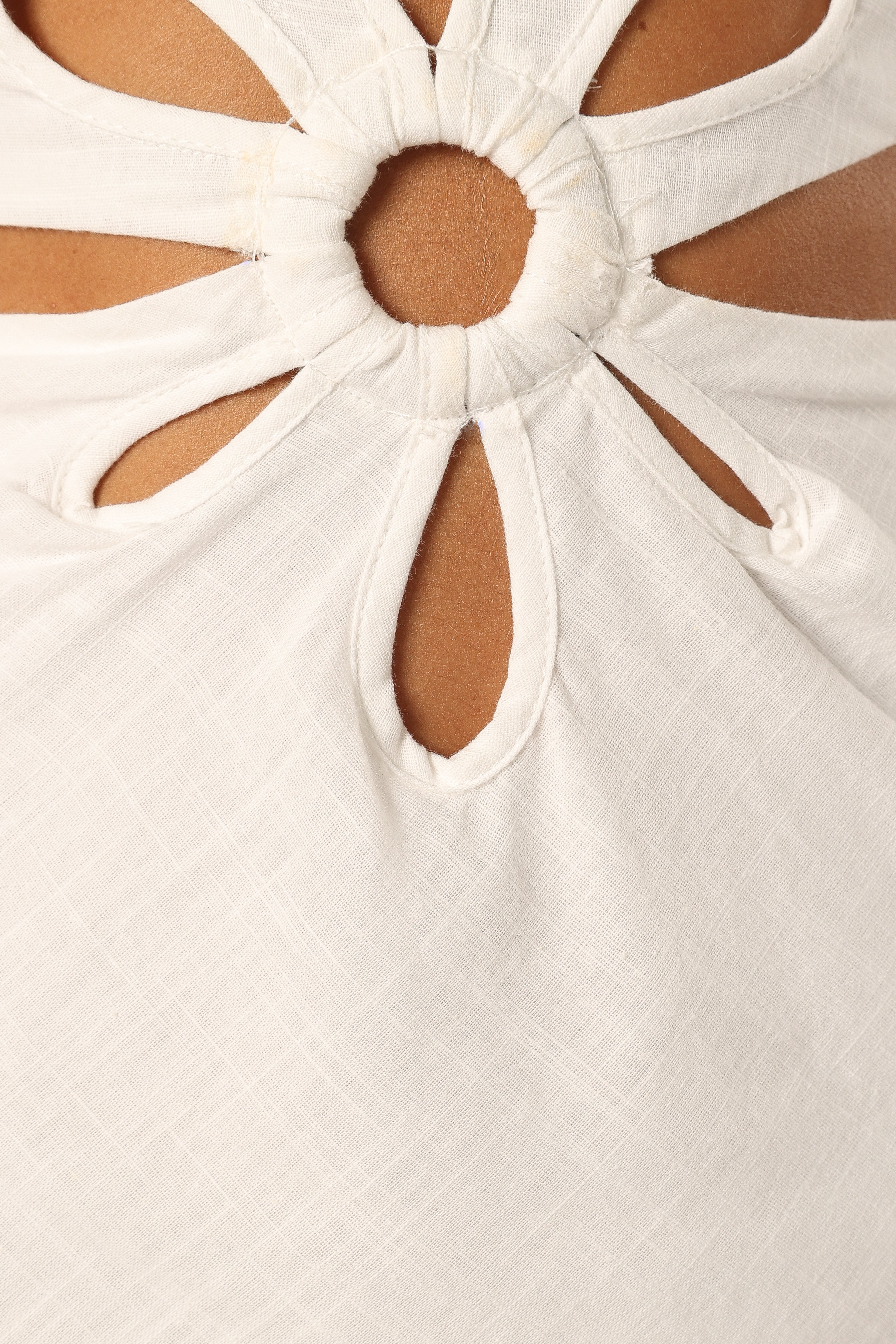 Petal and Pup USA DRESSES Sola Midi Dress - White