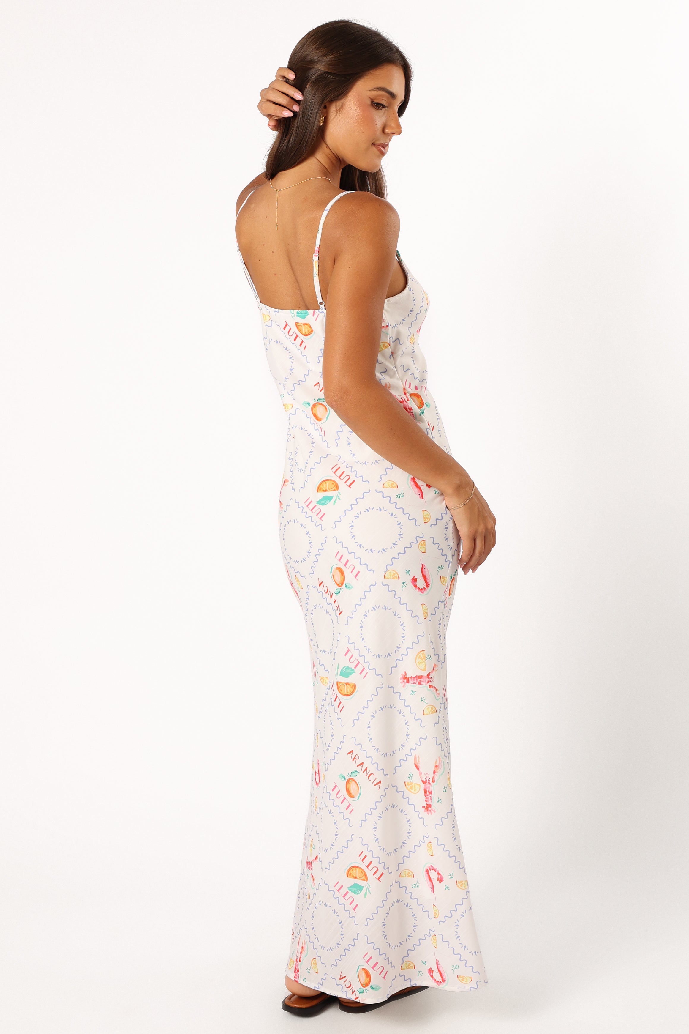 Petal and Pup USA DRESSES Surri Midi Slip Dress - White