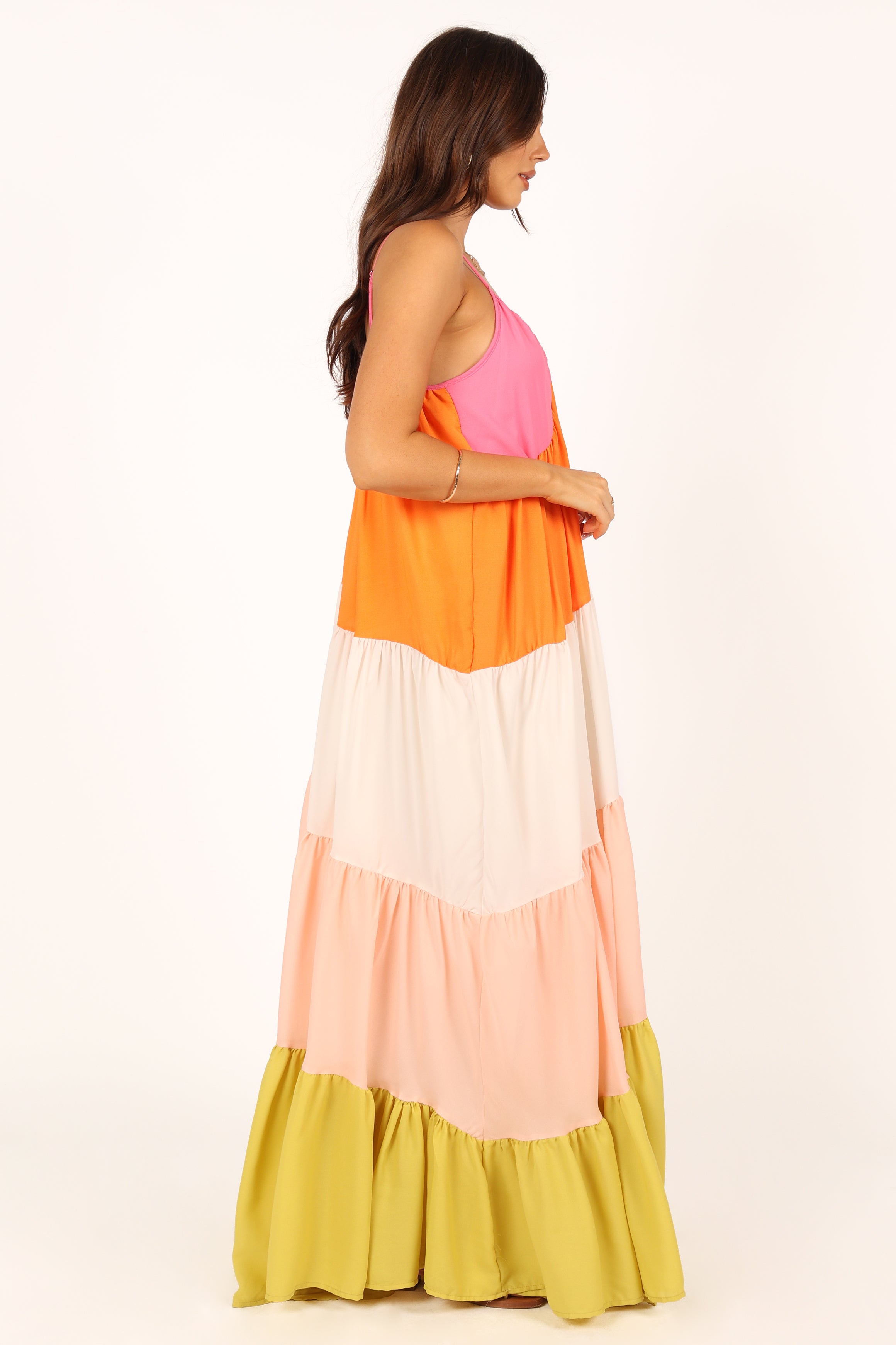 Petal and Pup USA DRESSES Tallulah Tiered Maxi Dress - Multi