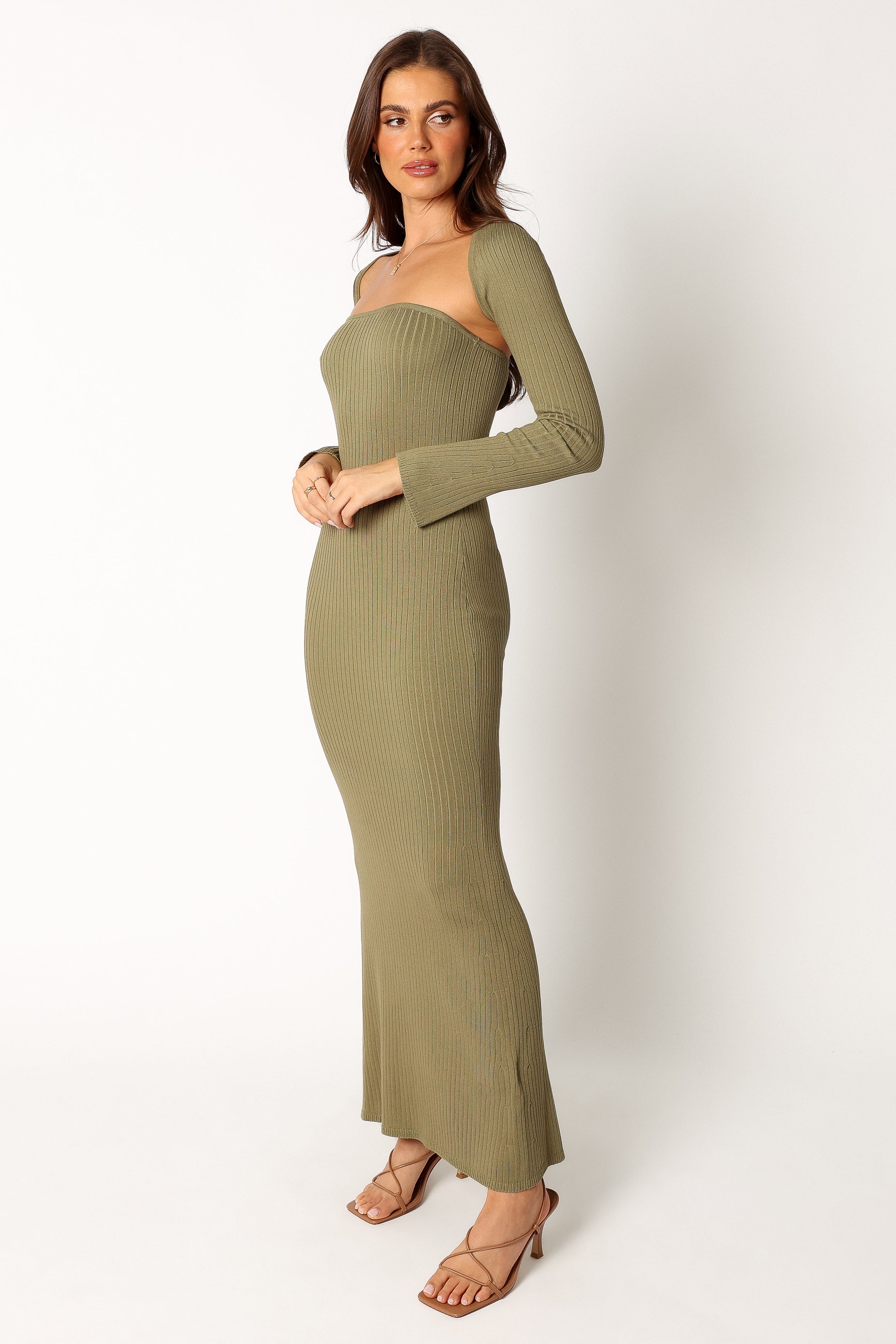 Petal and Pup USA DRESSES Vita Maxi Dress - Khaki