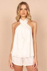 Petal and Pup USA INTIMATES Sweet Pea Halter Top - Ivory