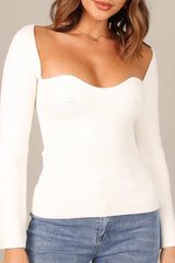 Petal and Pup USA KNITWEAR Aquerelle Knit Sweater - Ivory