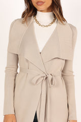 Petal and Pup USA KNITWEAR Audrina Cardigan - Stone