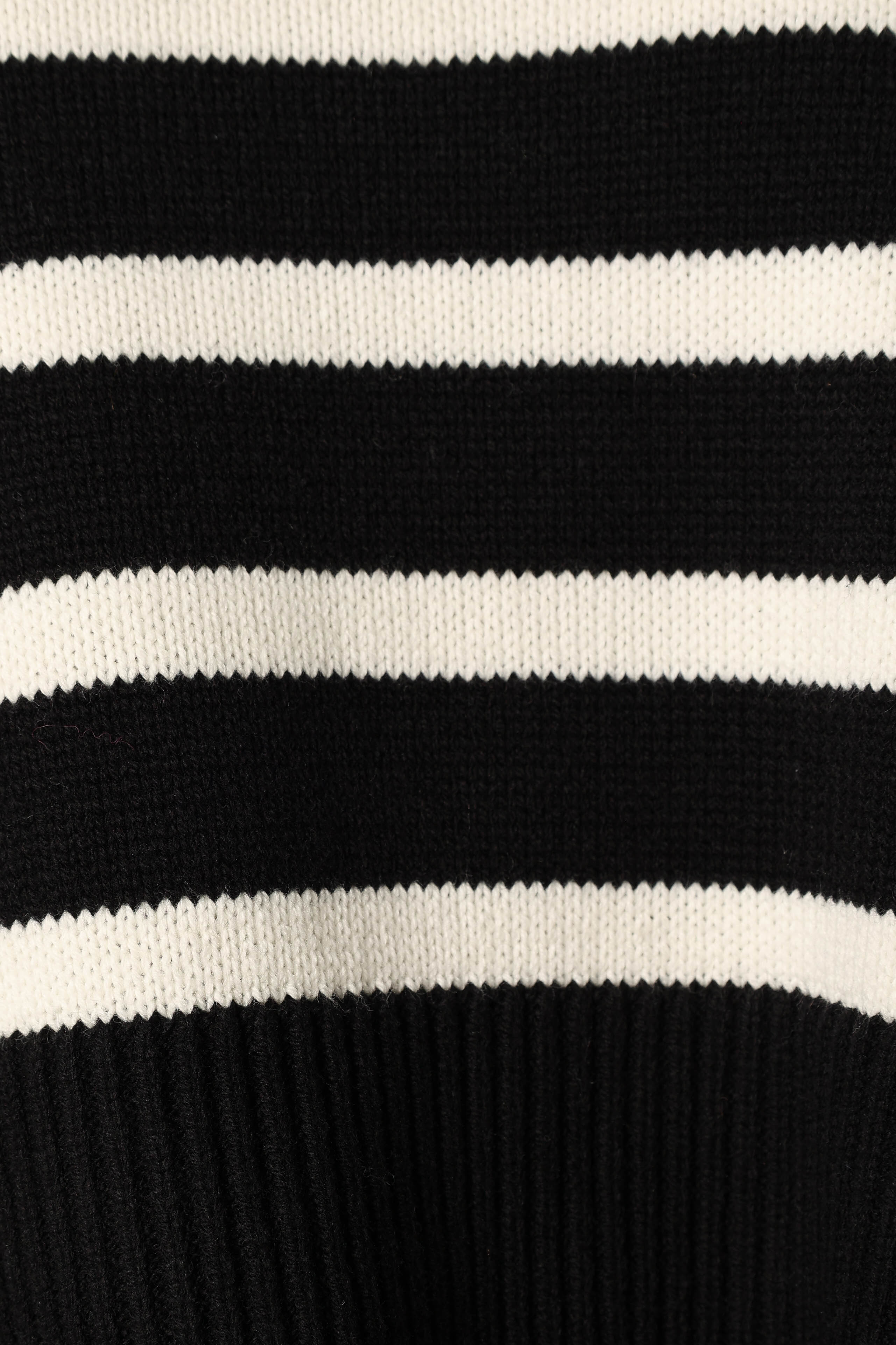 Petal and Pup USA KNITWEAR Avalynn Striped Knit Sweater - Black White