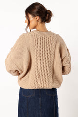 Petal and Pup USA KNITWEAR Bentley Knit Sweater - Oatmeal