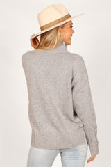 Petal and Pup USA KNITWEAR Conny Knit Sweater - Grey