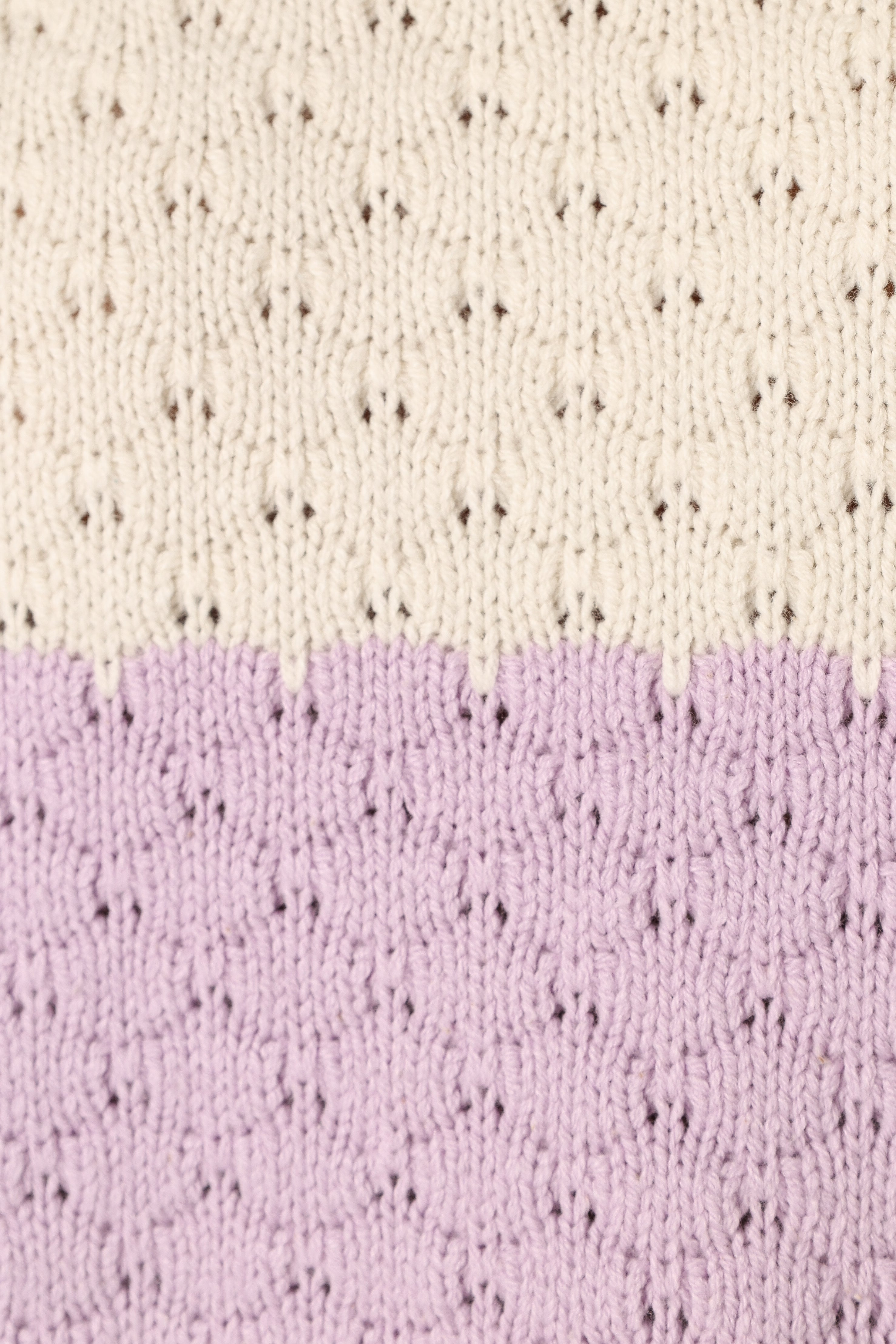 Petal and Pup USA KNITWEAR Dani Multi Stripe Knit Sweater - White Light Blue