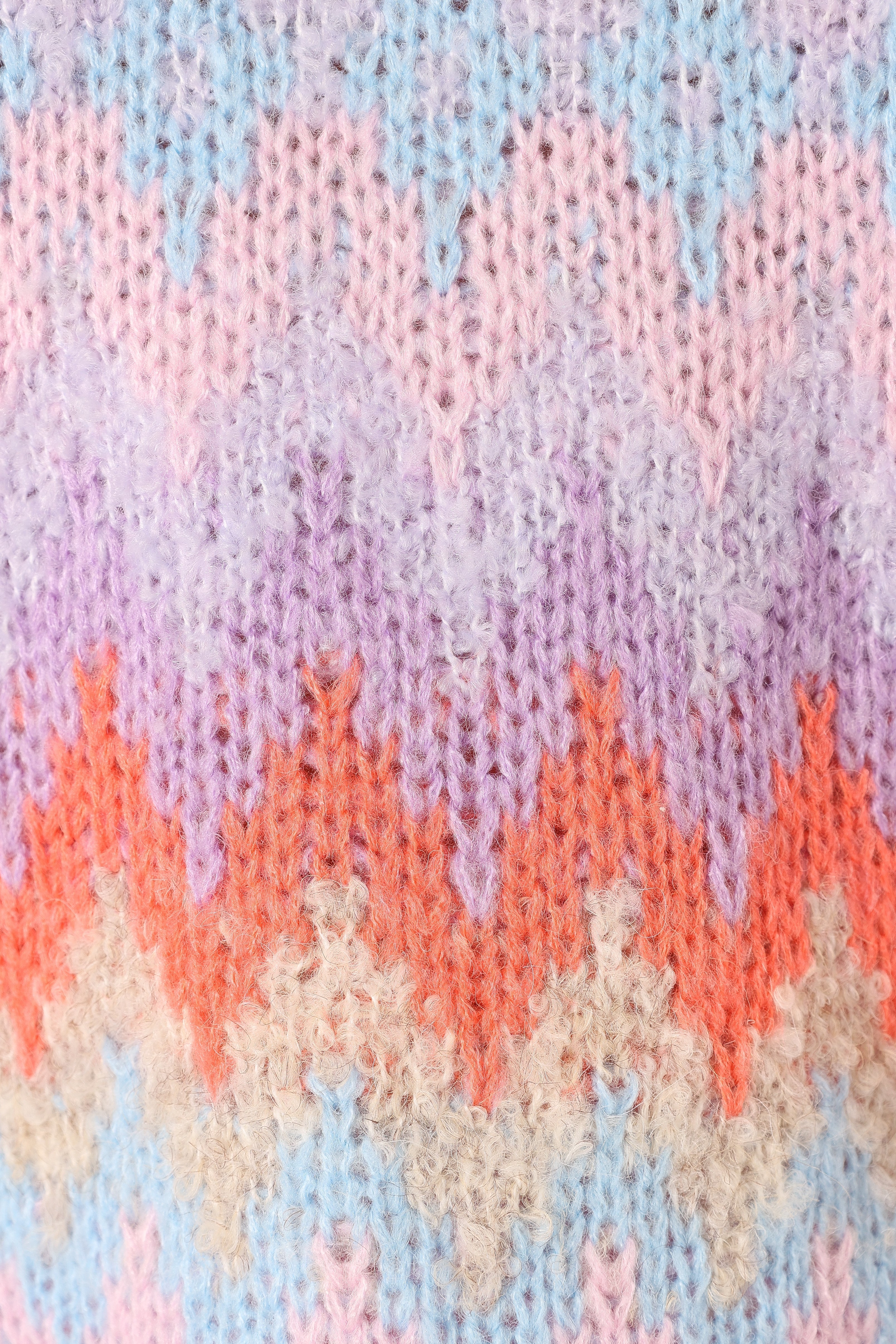 Petal and Pup USA KNITWEAR Emerson Fairisle Knit Sweater - Coral/Blue