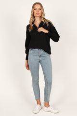 Petal and Pup USA Knitwear Whistler Knit Sweater - Black