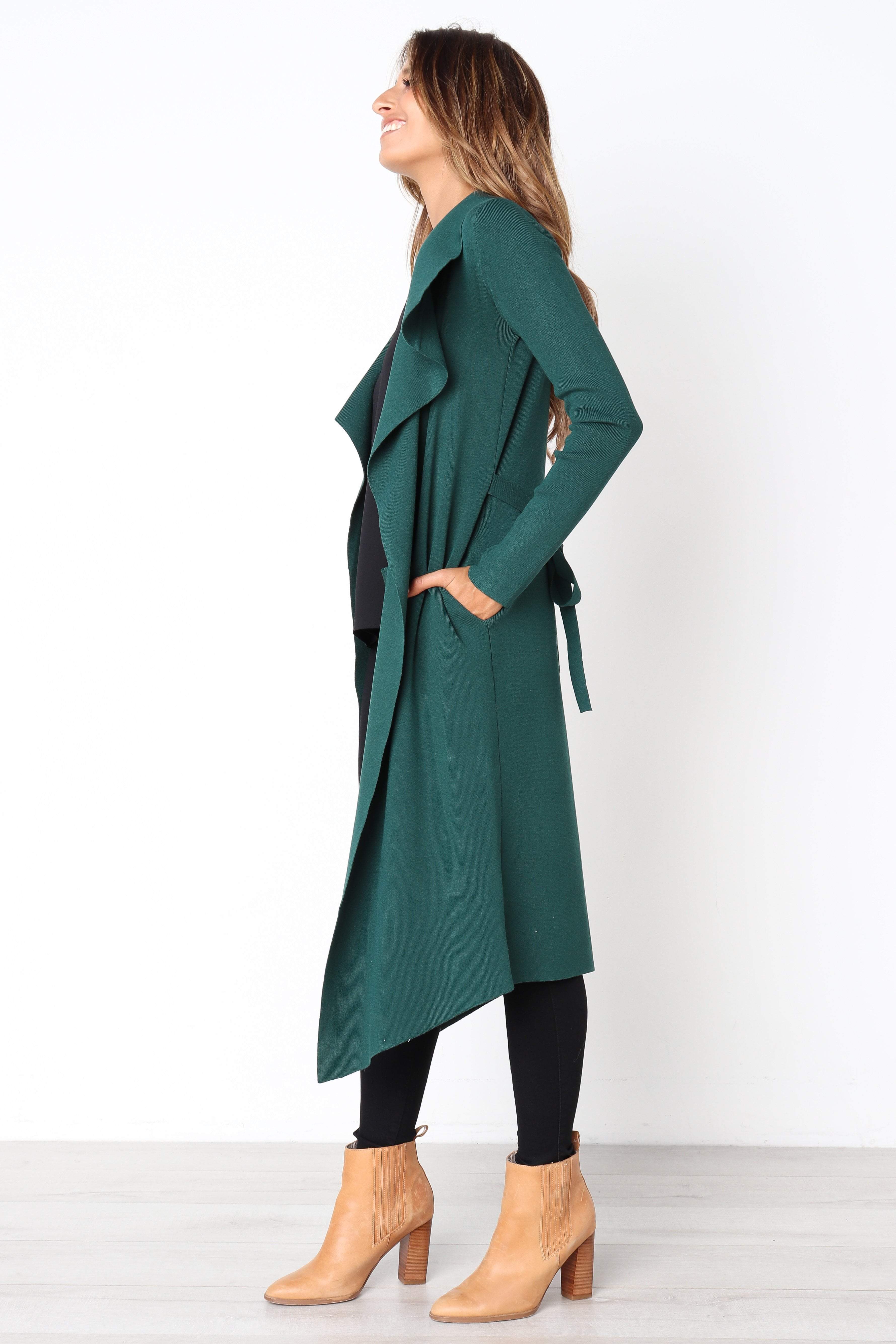 Audrina Cardigan - Forest Green