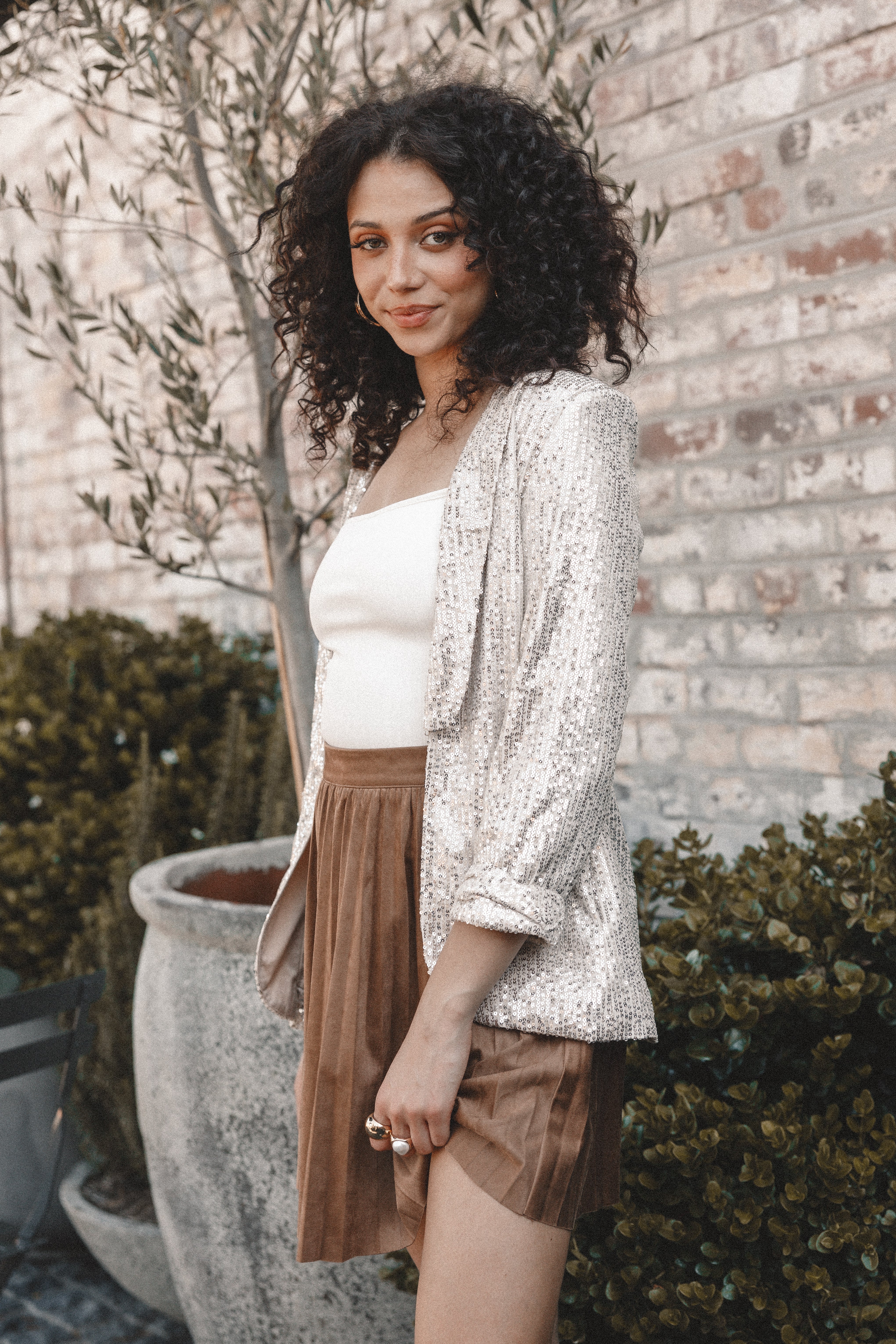 OUTERWEAR @Camille Sequin Blazer - Cream