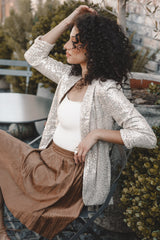 OUTERWEAR @Camille Sequin Blazer - Cream