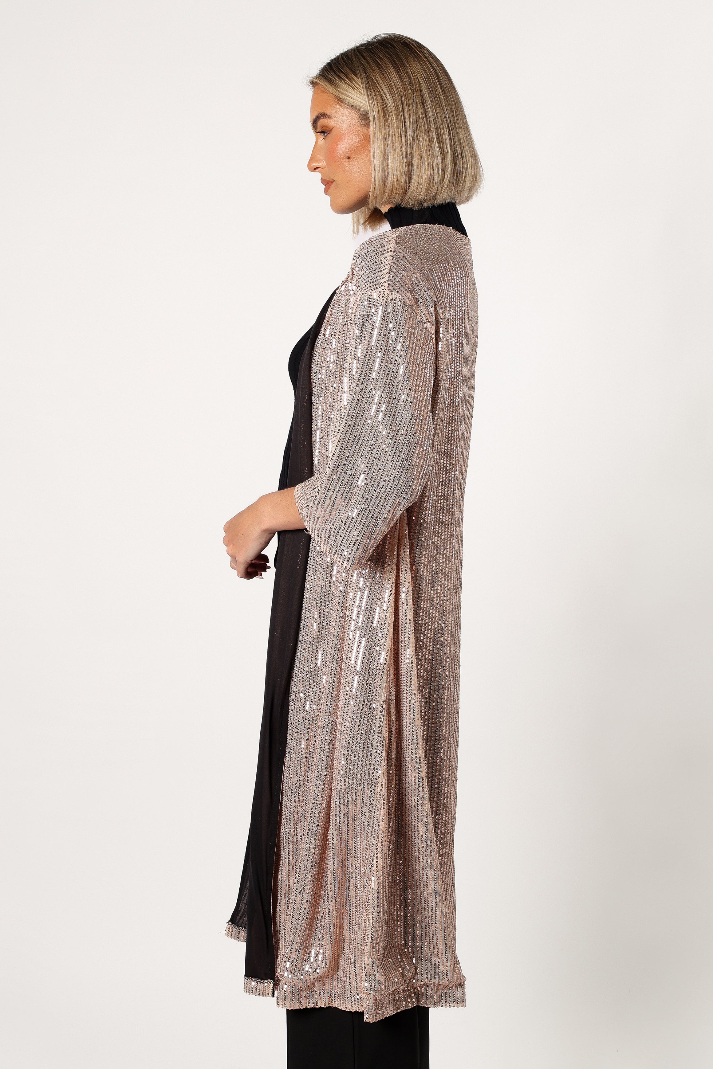 Petal and Pup USA OUTERWEAR Jayleen Sequin Duster - Gold