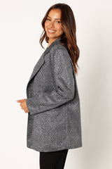 Petal and Pup USA OUTERWEAR Kaliyah Shimmer Blazer - Black