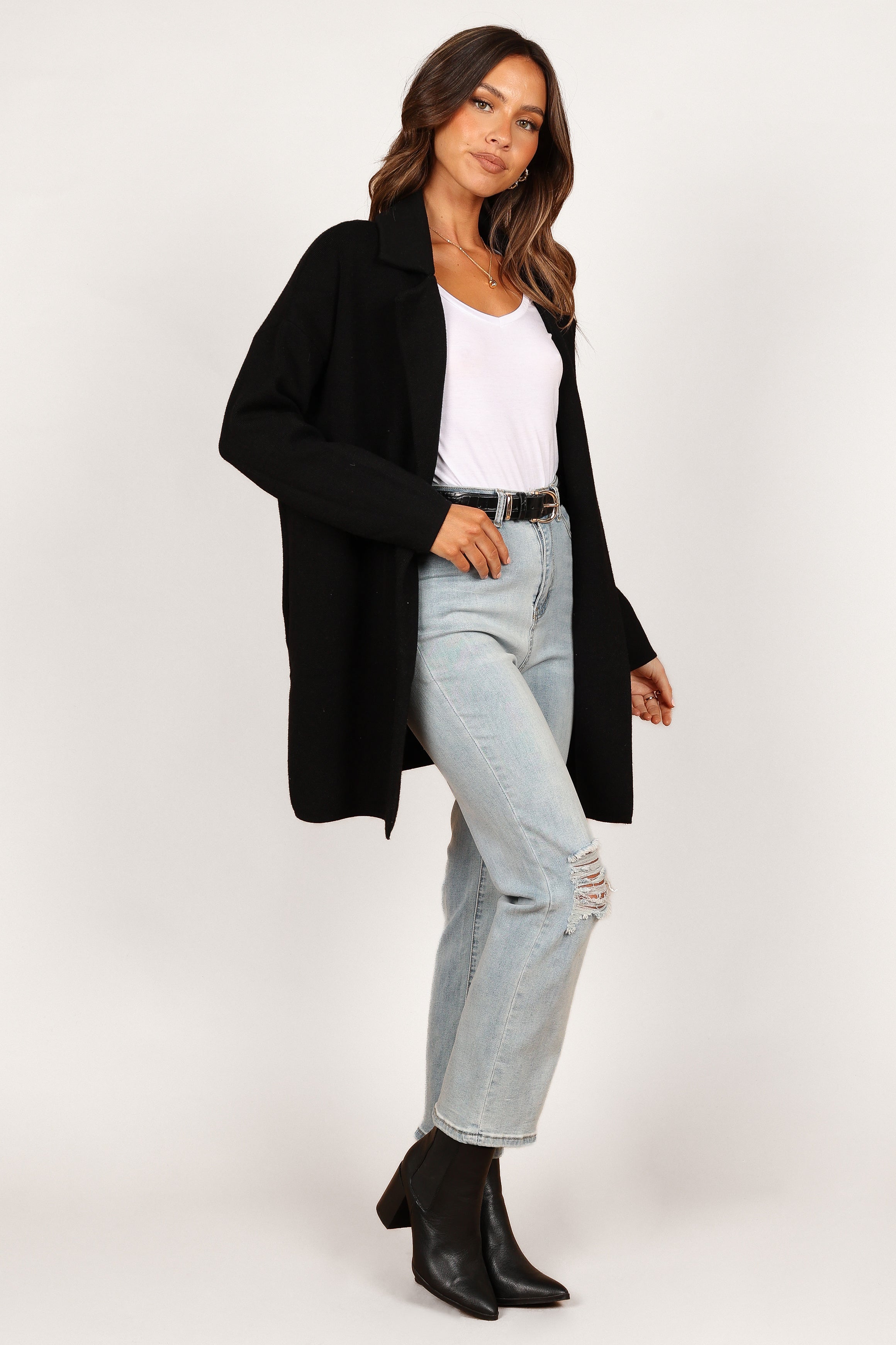 Petal and Pup USA OUTERWEAR Lenore Coatigan - Black