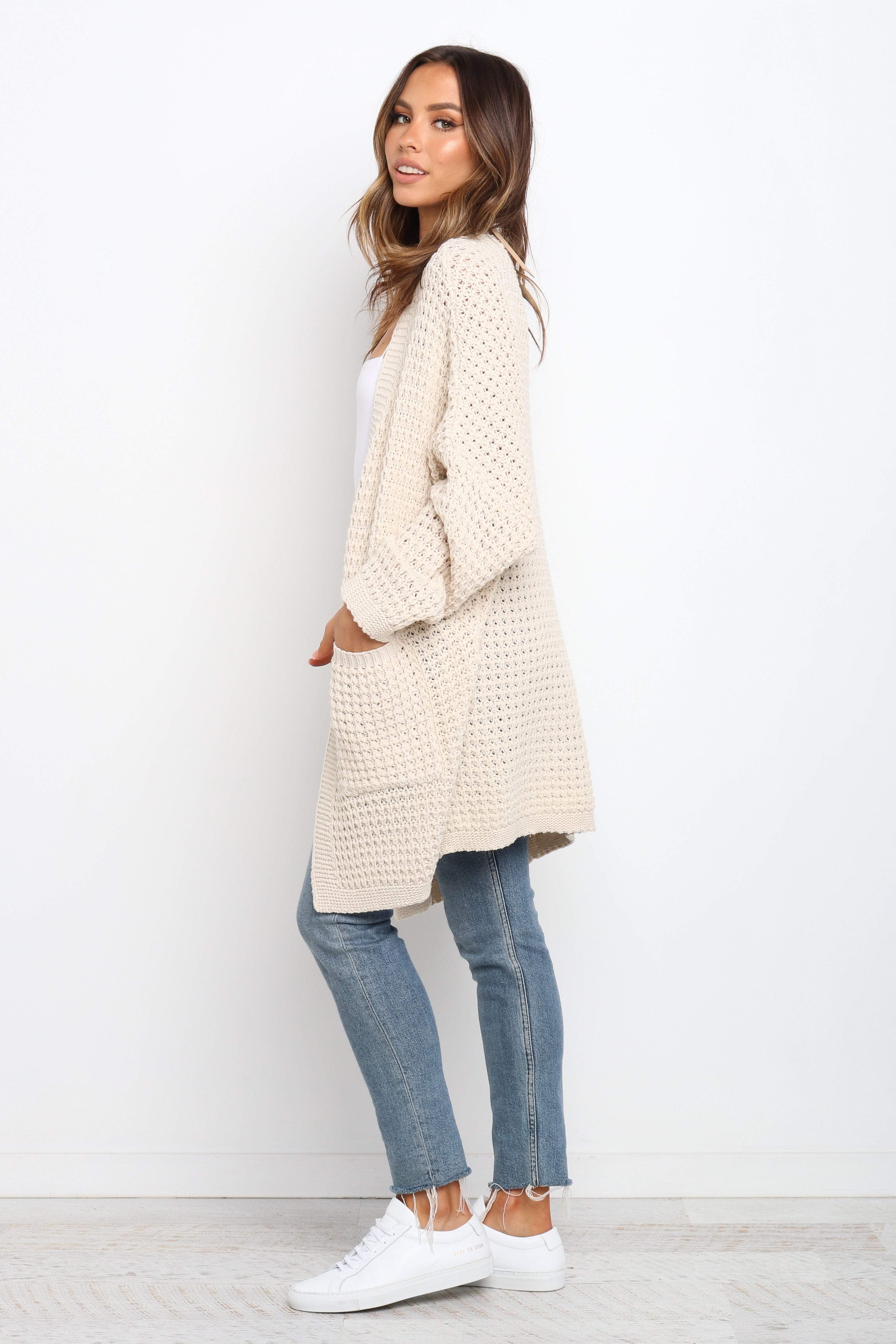 Petal and Pup USA OUTERWEAR Leyonie Cardigan - Cream