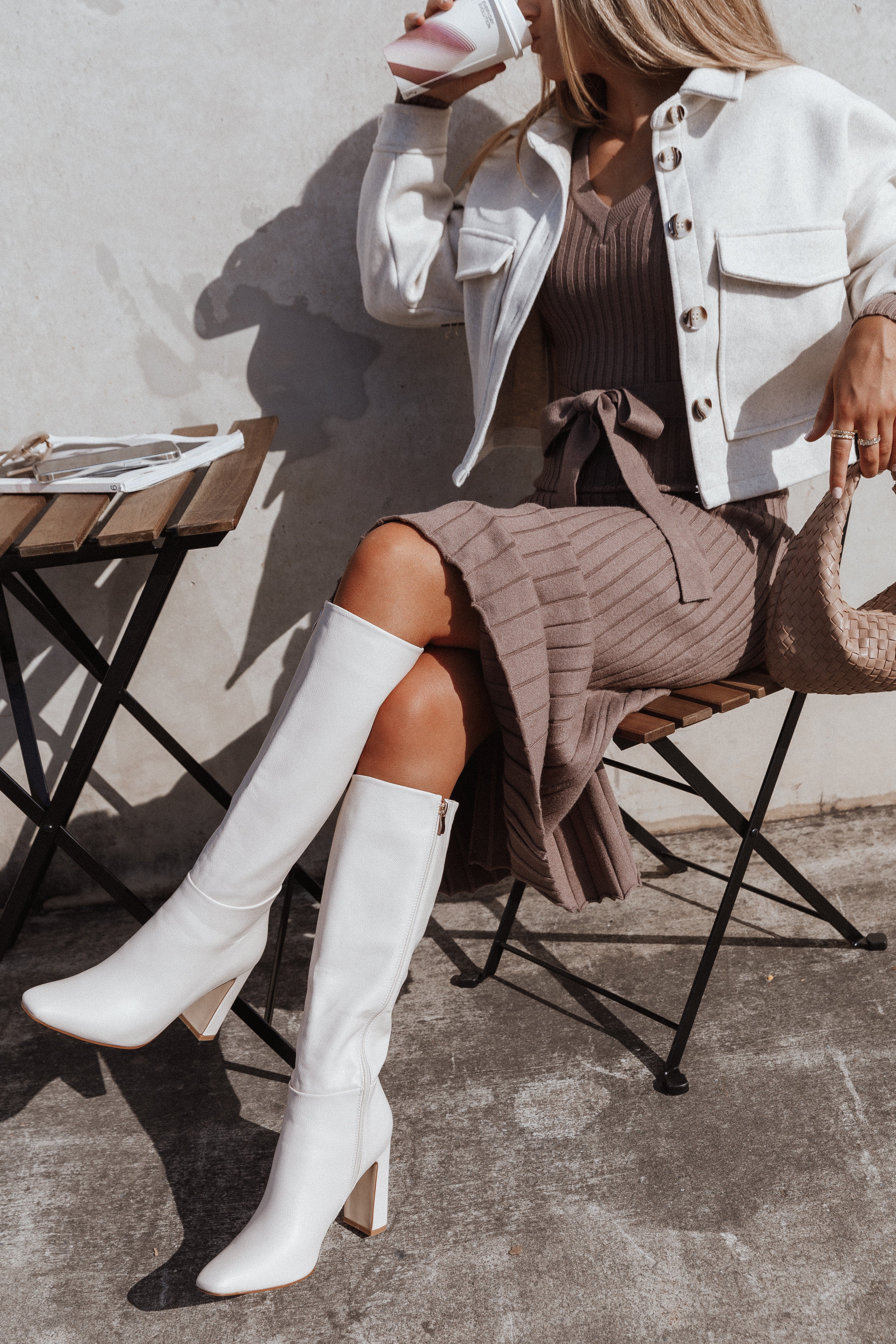 Petal and Pup USA OUTERWEAR Liliana Double Pocket Jacket - Cream