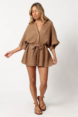 Petal and Pup USA Rompers Culpo Romper - Mocha