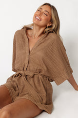 Petal and Pup USA Rompers Culpo Romper - Mocha