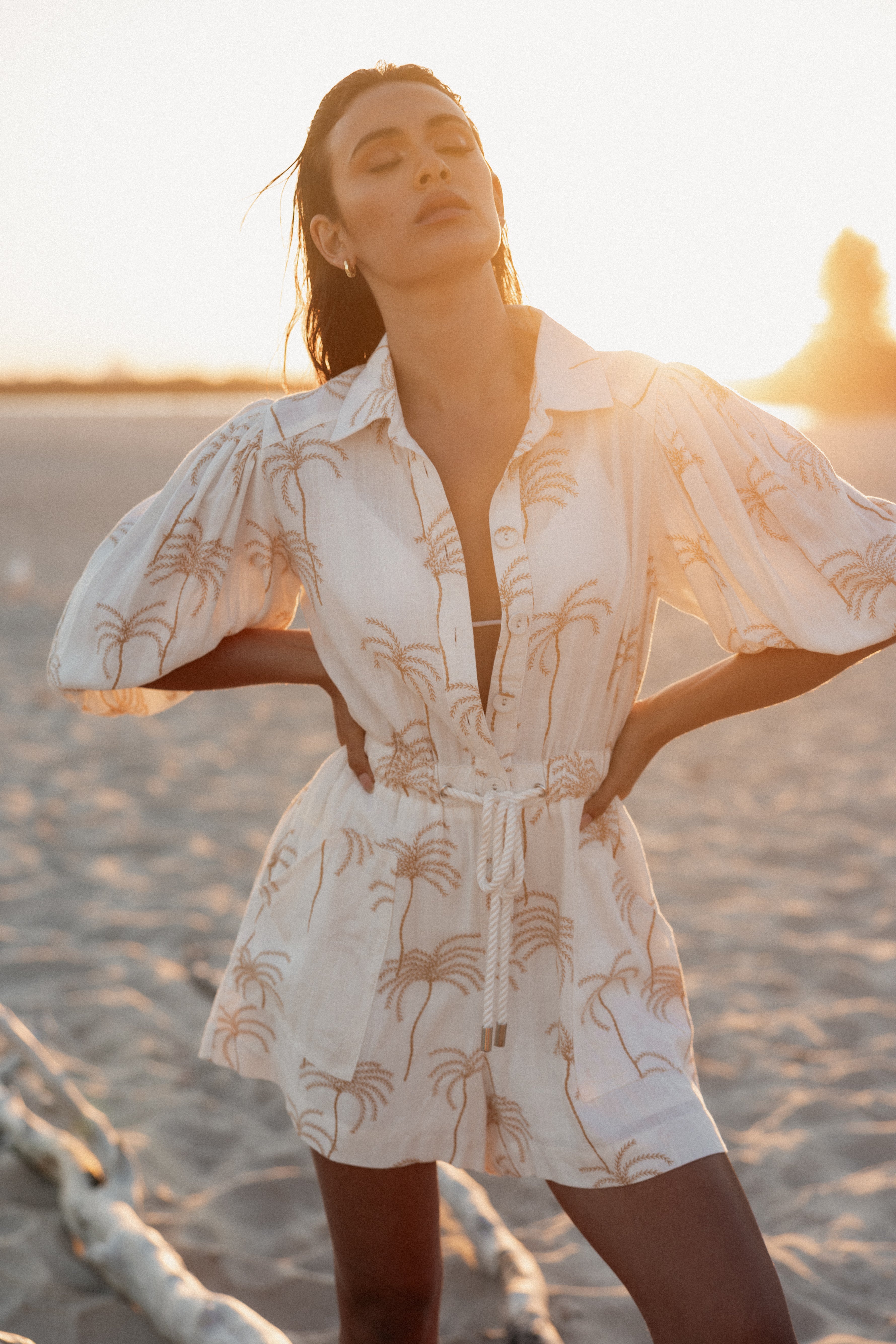 Petal and Pup USA Rompers Gina Romper - White Print