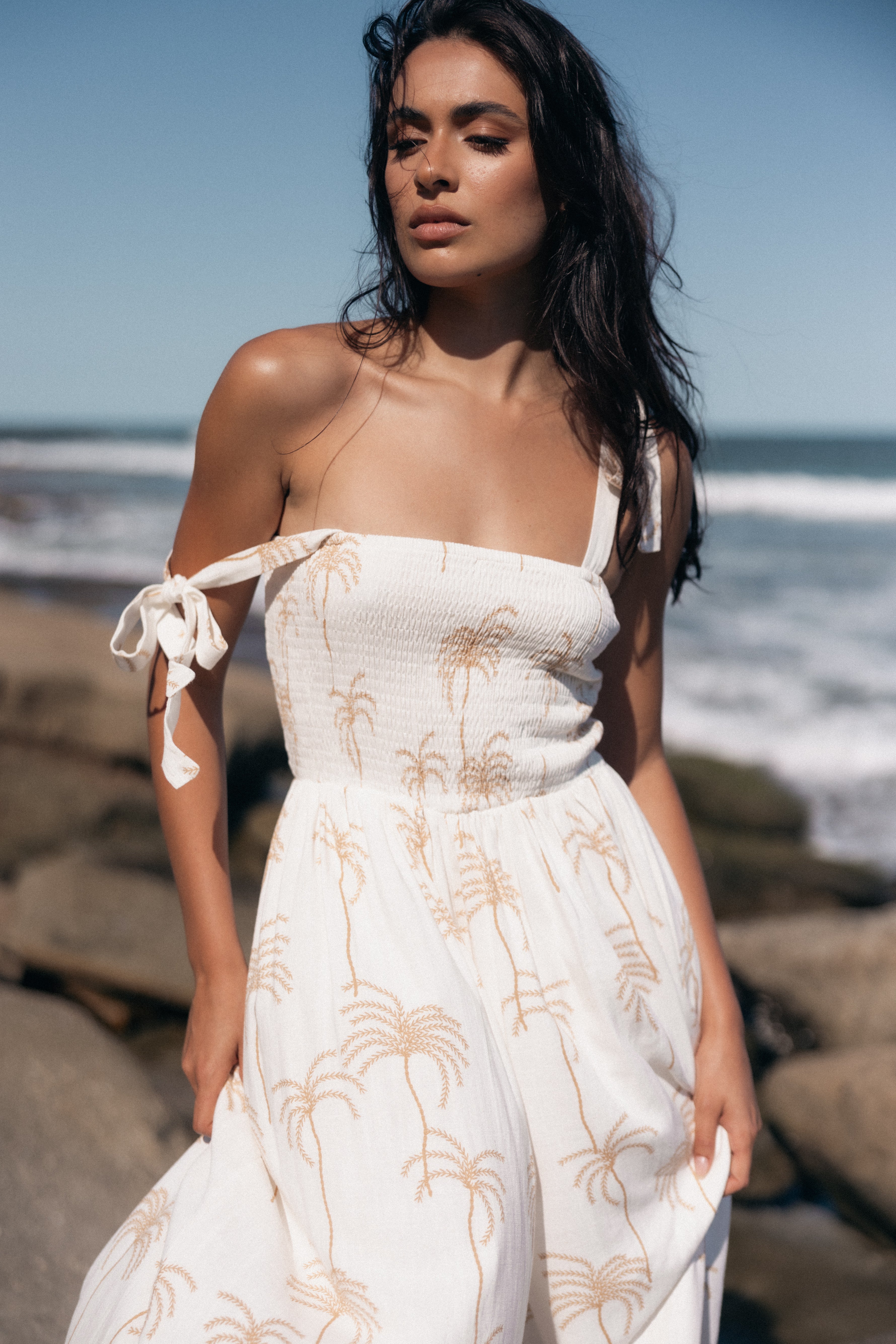 Petal and Pup USA Rompers Ginelle Jumpsuit - White Print